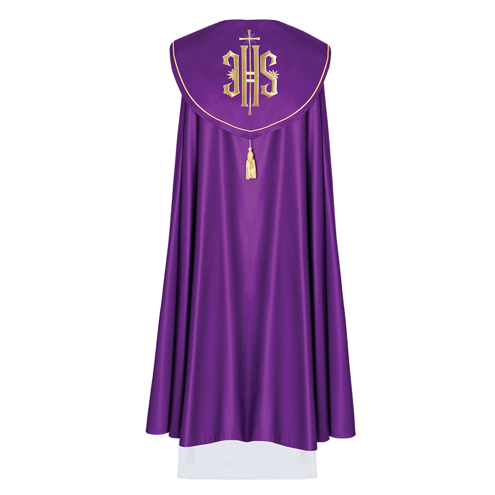 Purple liturgical chapel with gold embroidery