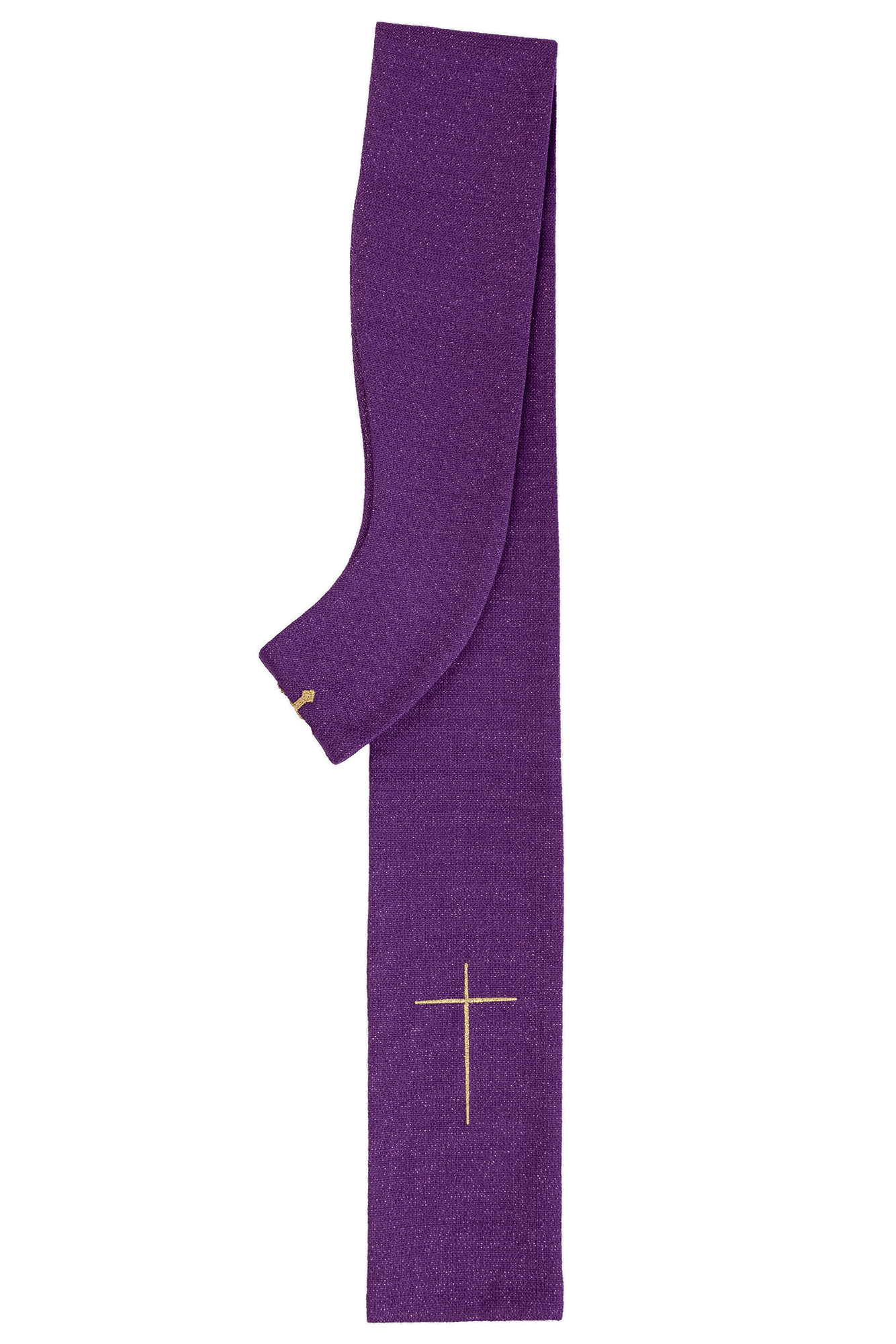 Purple chasuble richly embroidered glossy