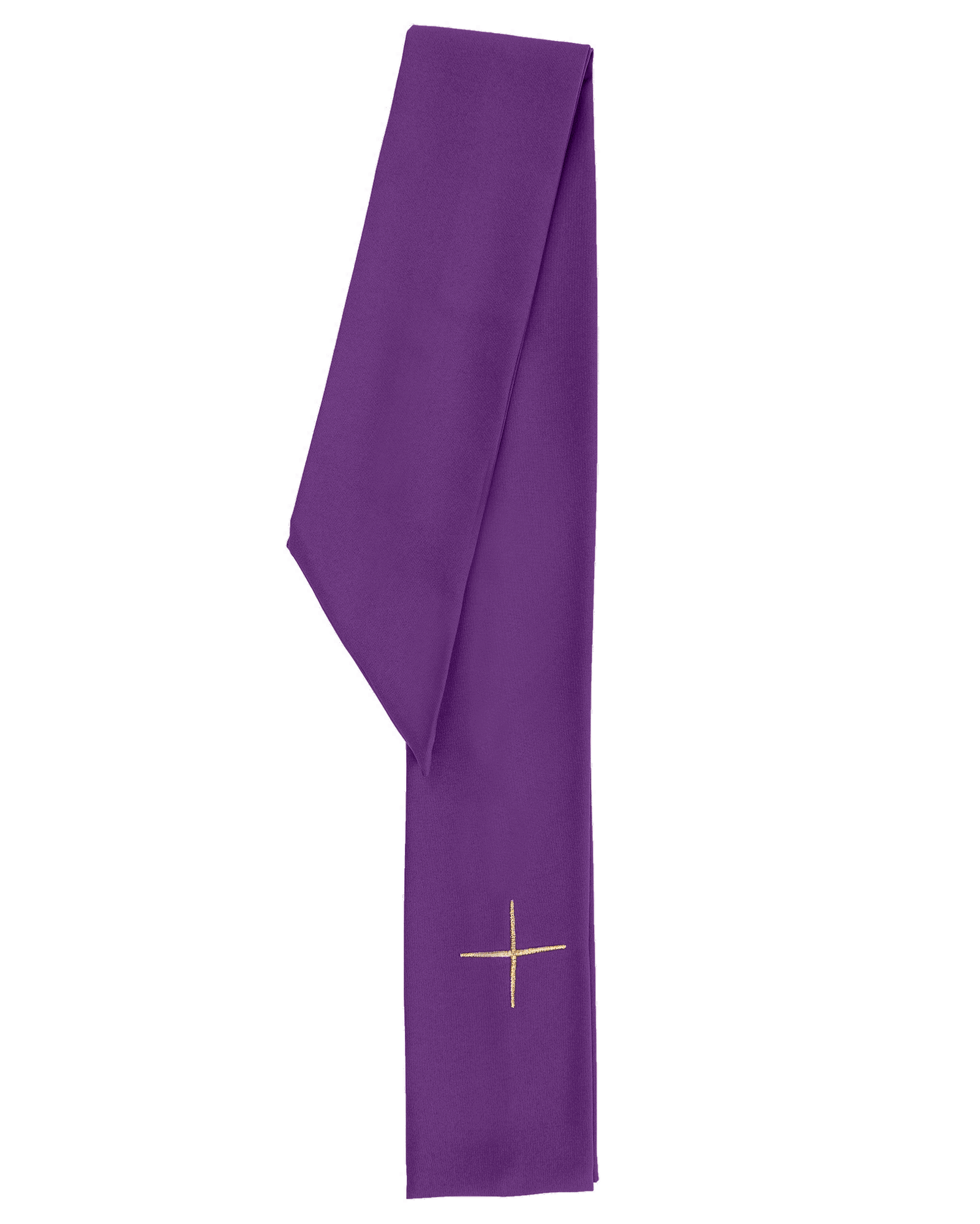 Purple embroidered chasuble with cross and JHS