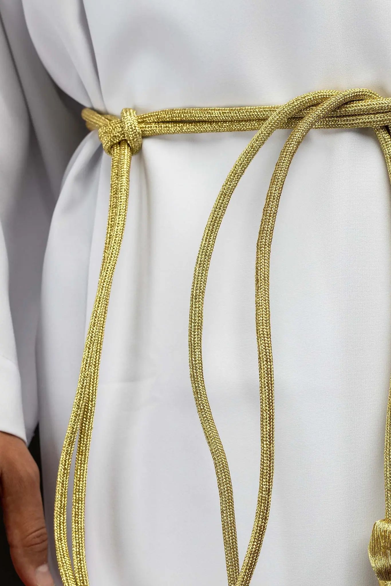 Gold liturgical cincture with tassels - HAFTINA ATELIER