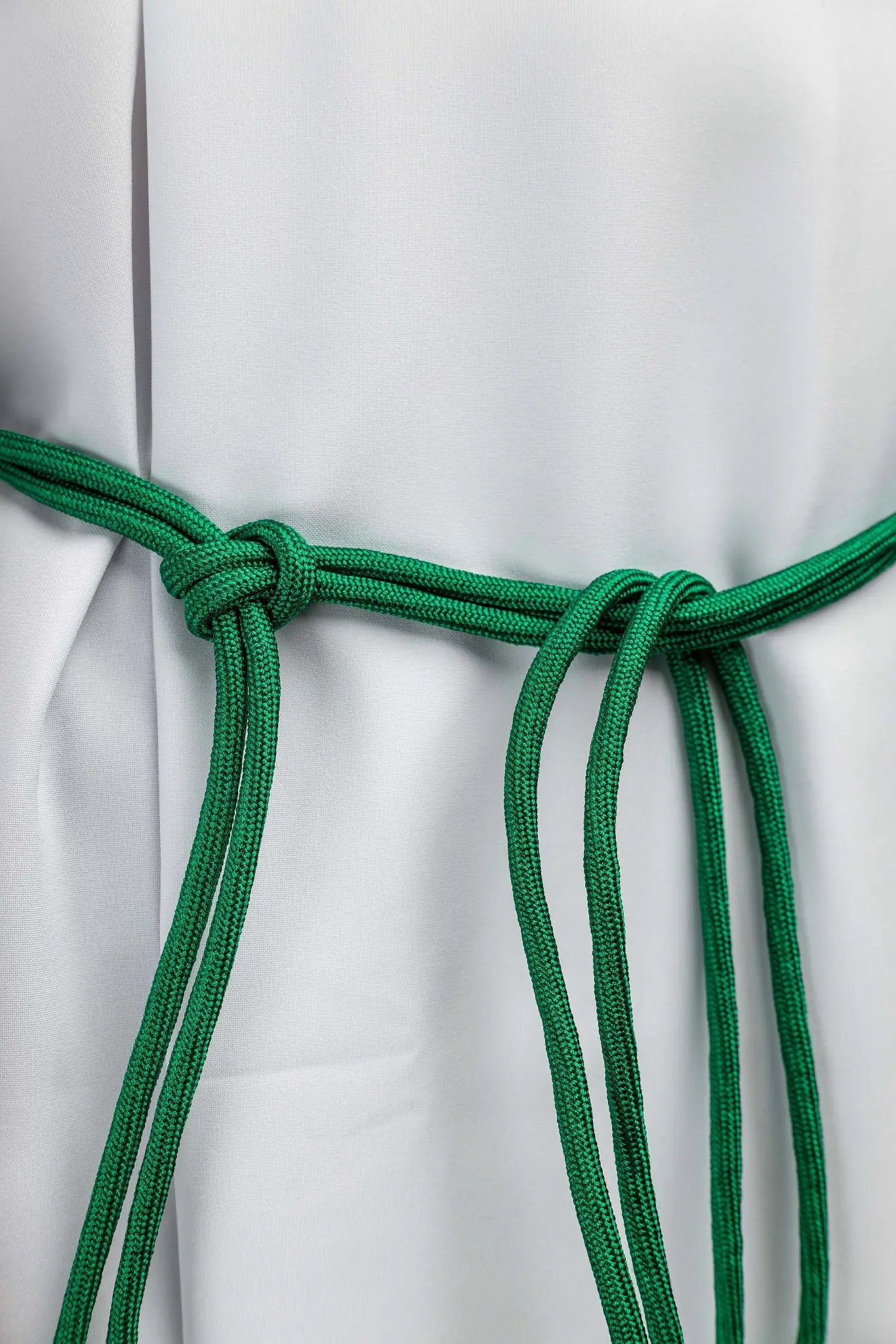 Green liturgical cincture with tassels - HAFTINA ATELIER
