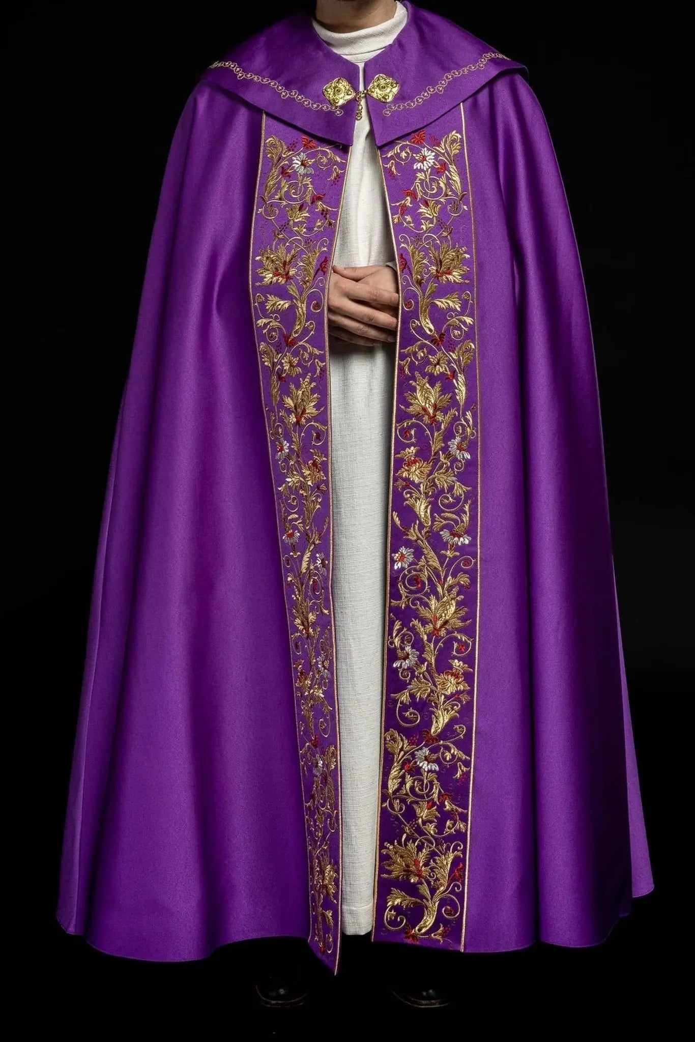Eucharistic cape monogram PX in purple