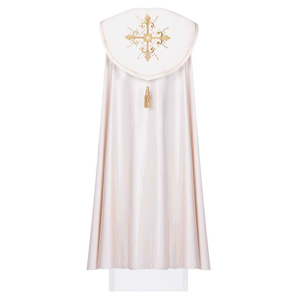 Embroidered ecru liturgical chapel