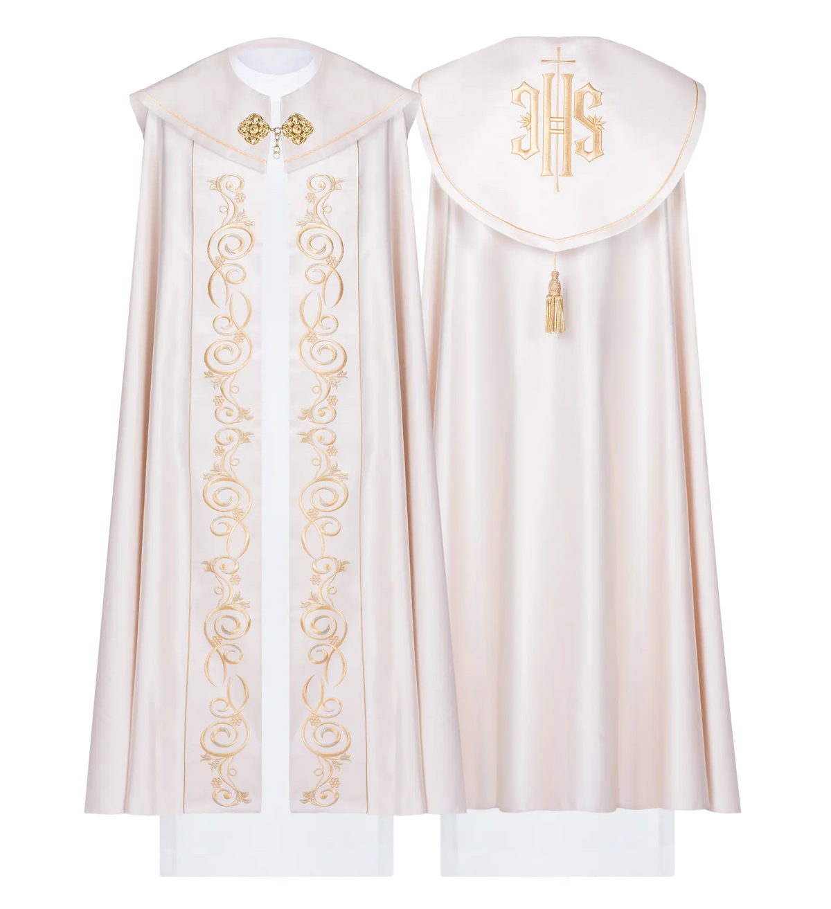Embroidered ecru liturgical chapel