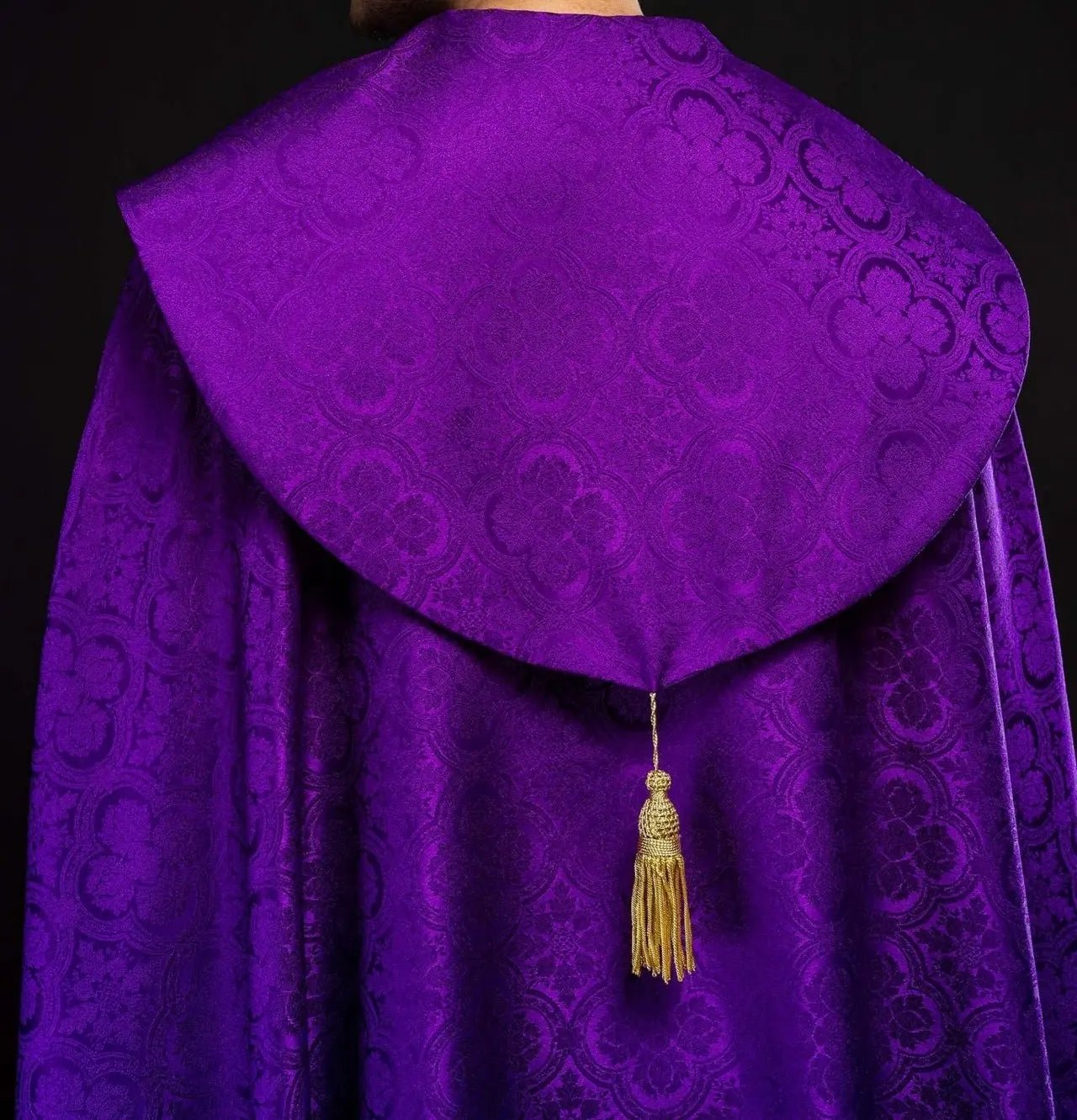 Purple Jacquard Liturgical Cope