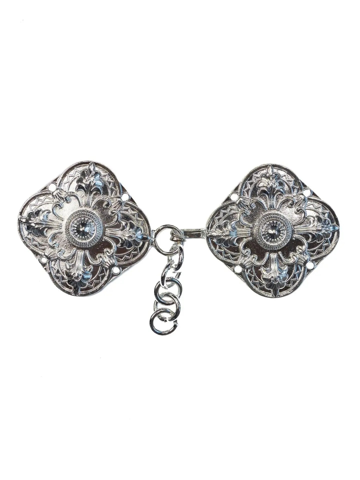 Classic silver clasp for cope and veil
