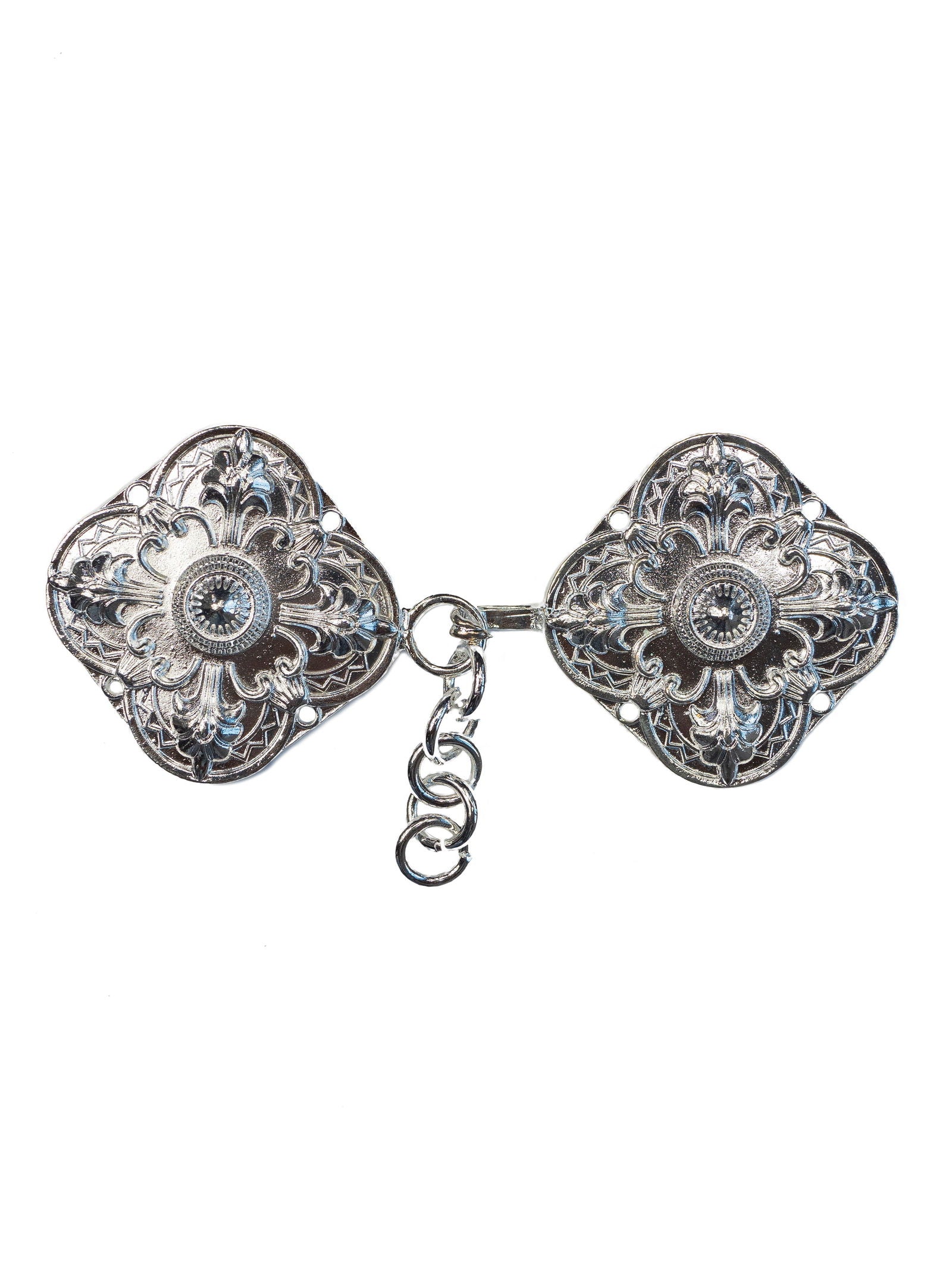 Classic silver cape clasp