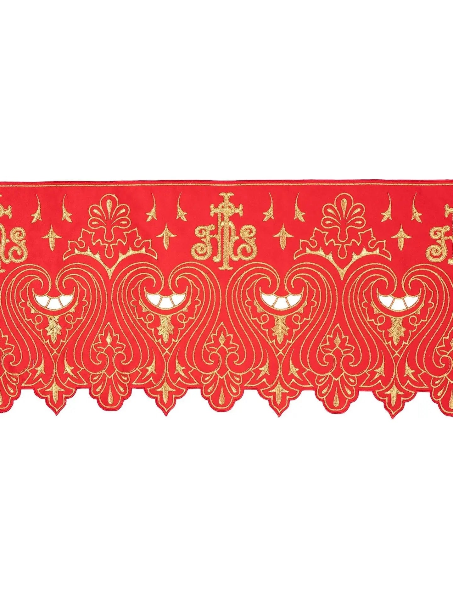 Metre with front embroidery IHS Red
