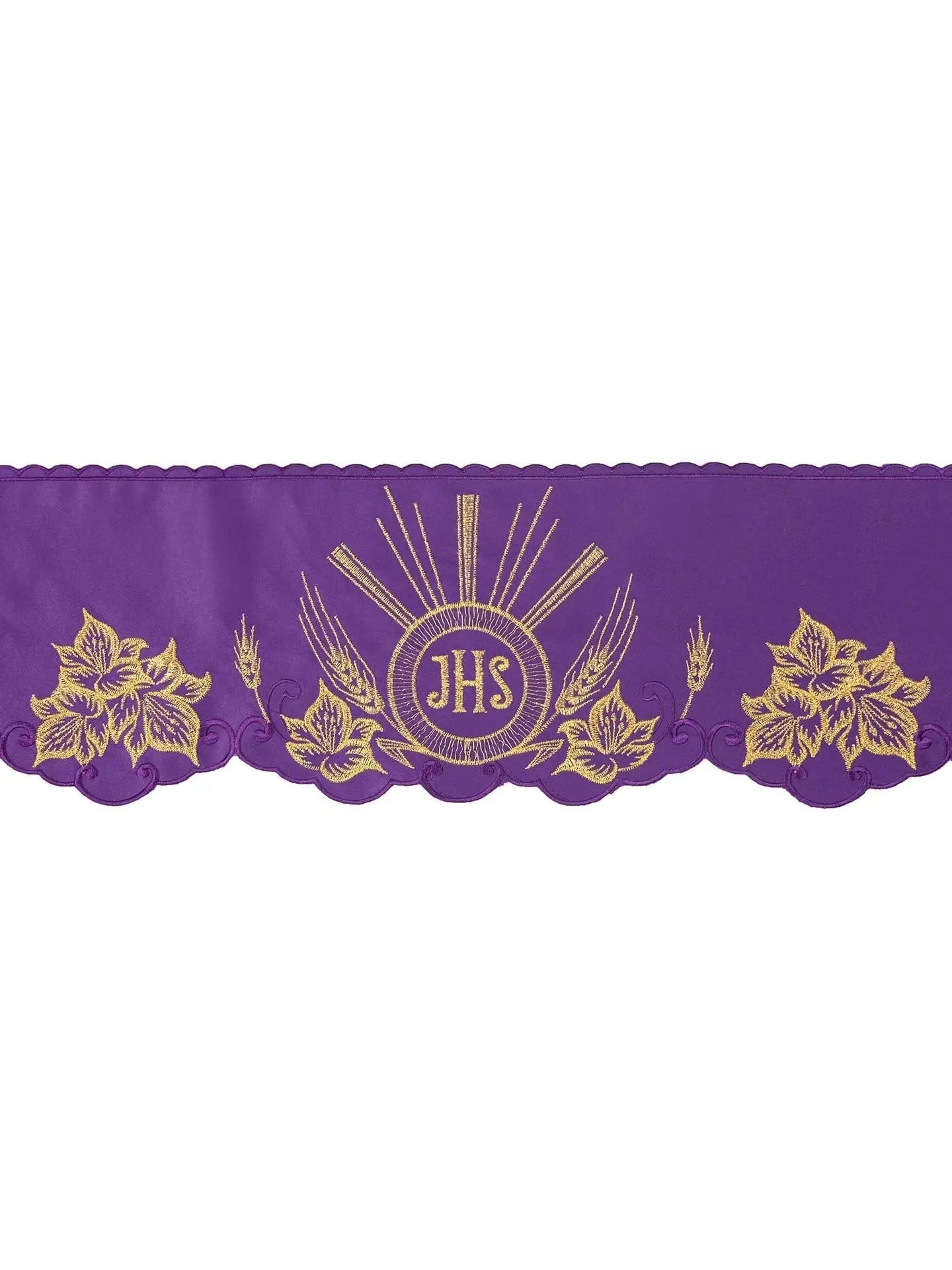 Metre with front embroidery IHS Purple