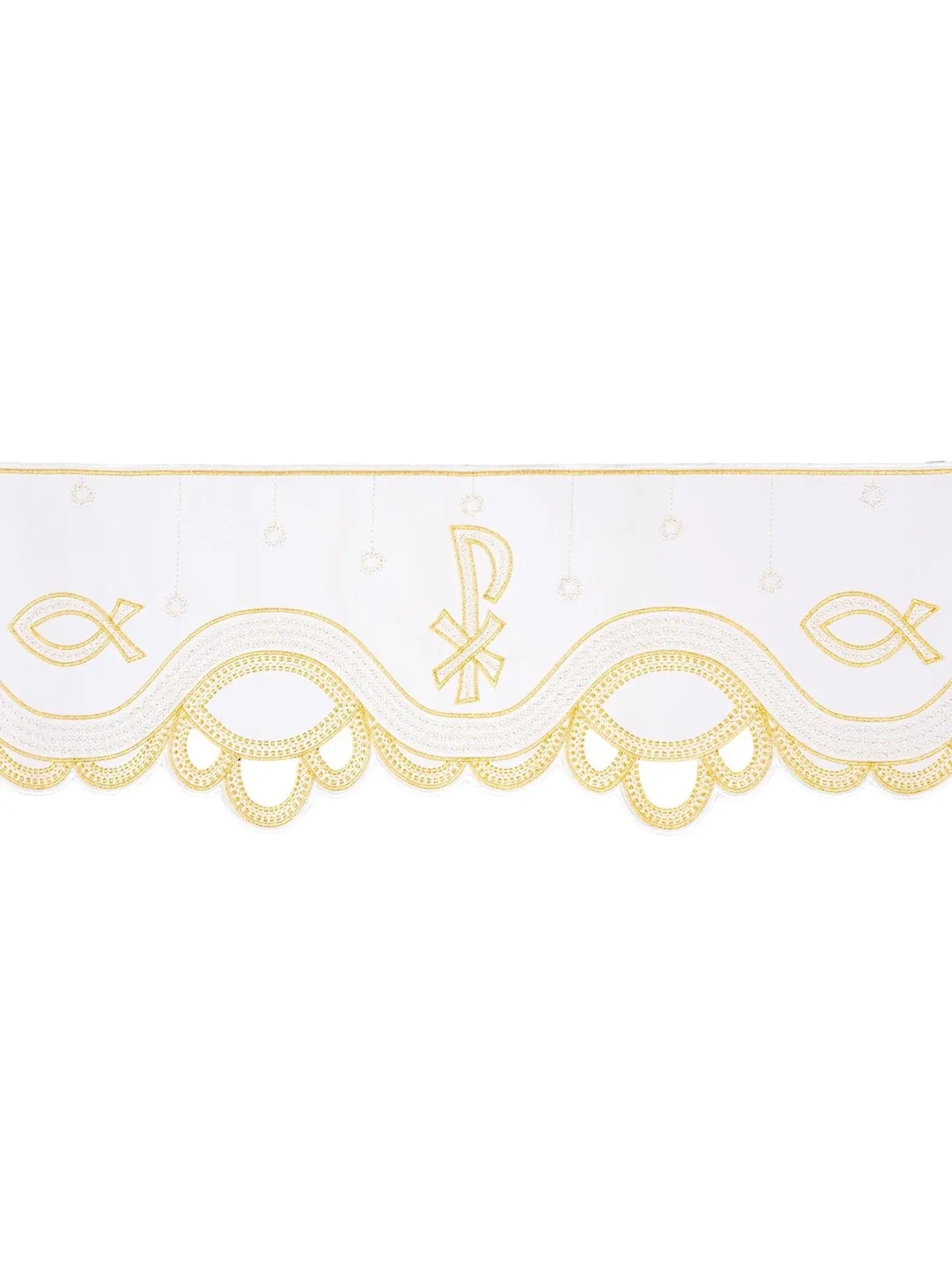 Metre with front embroidery PAX White