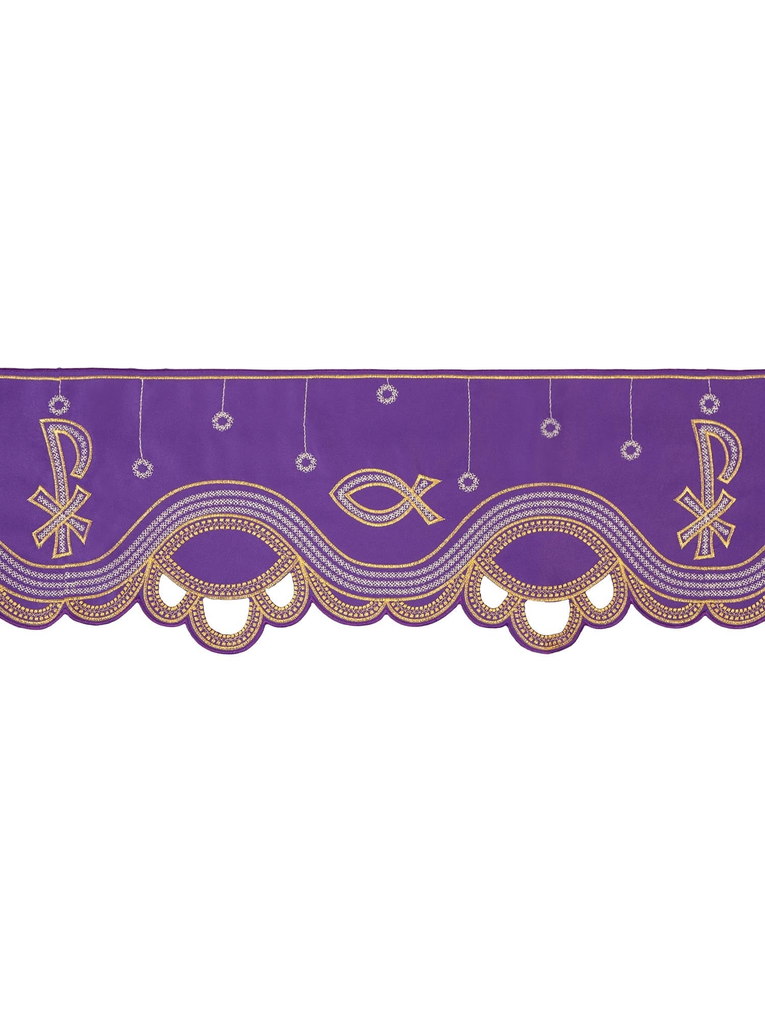 Metre with front embroidery PAX Purple