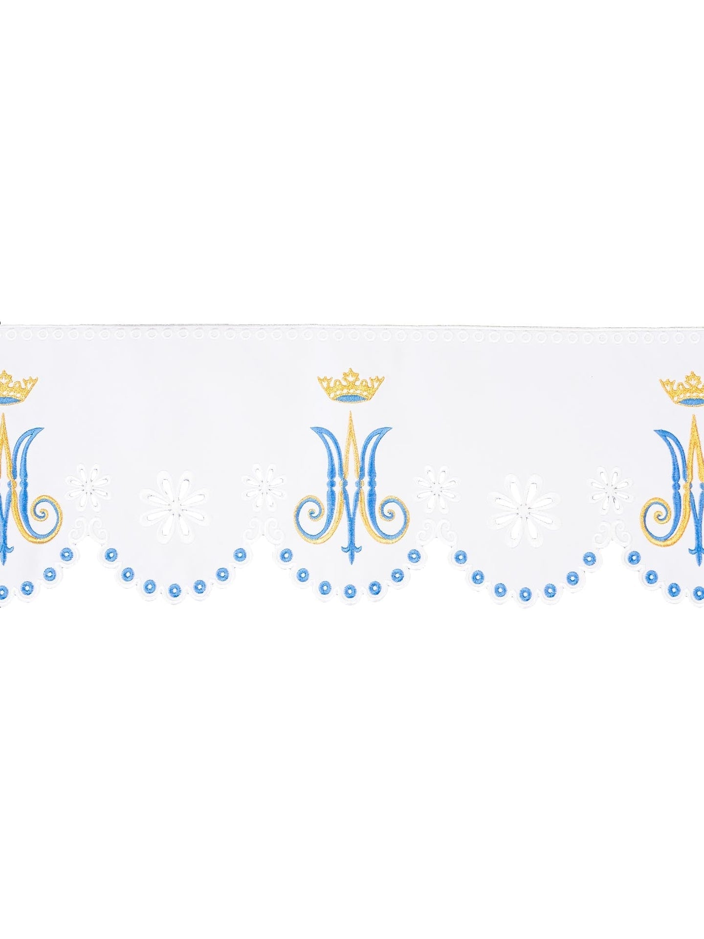 Metraż z haftem czołowym z motywem Maryjnym