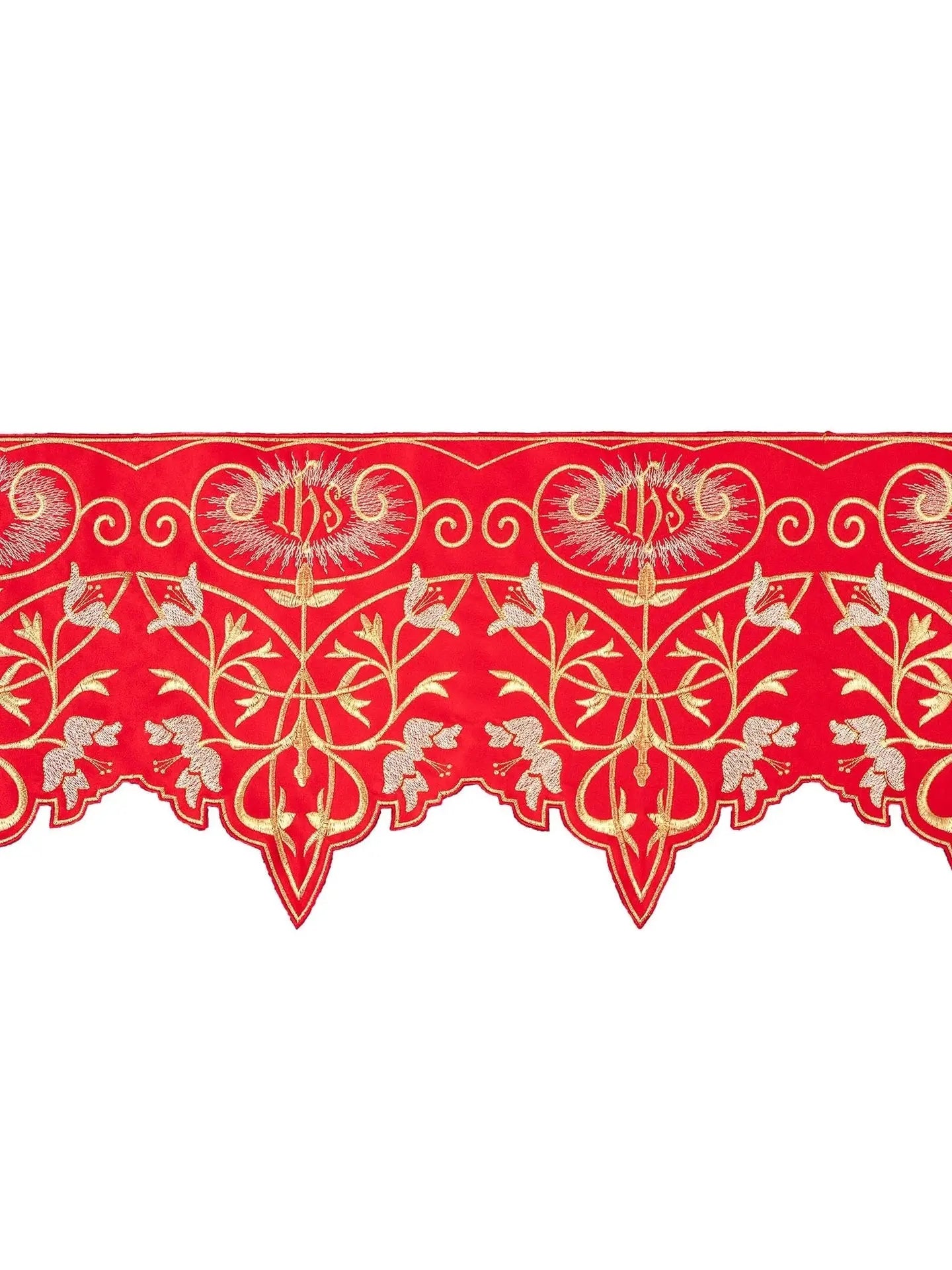 Metre with IHS monogram in red