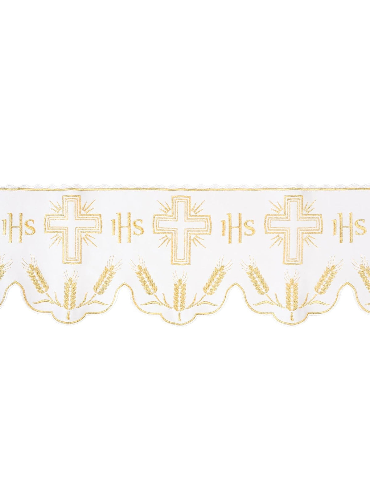 Metraż z monogramem IHS w kolorze z motywem krzyża