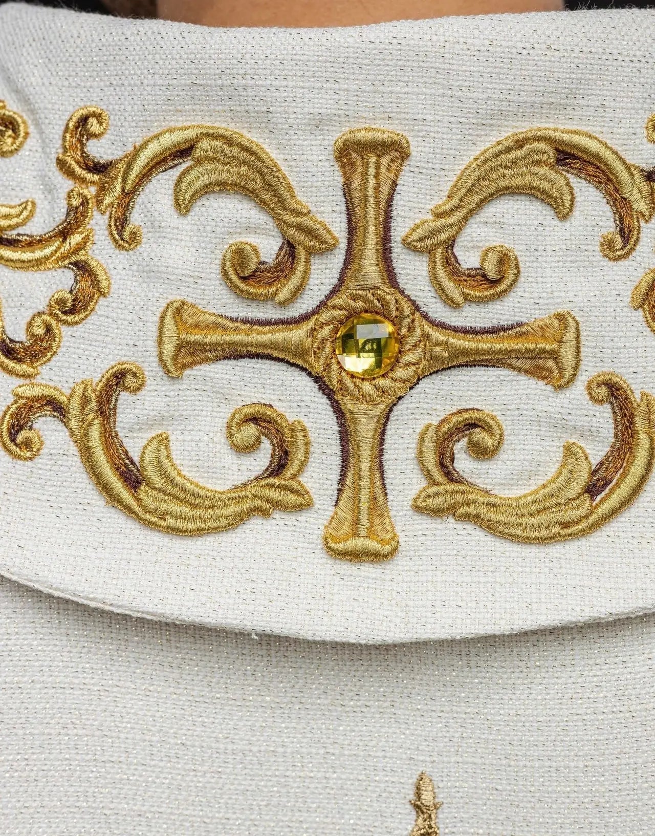 Chasuble richly embroidered with stones