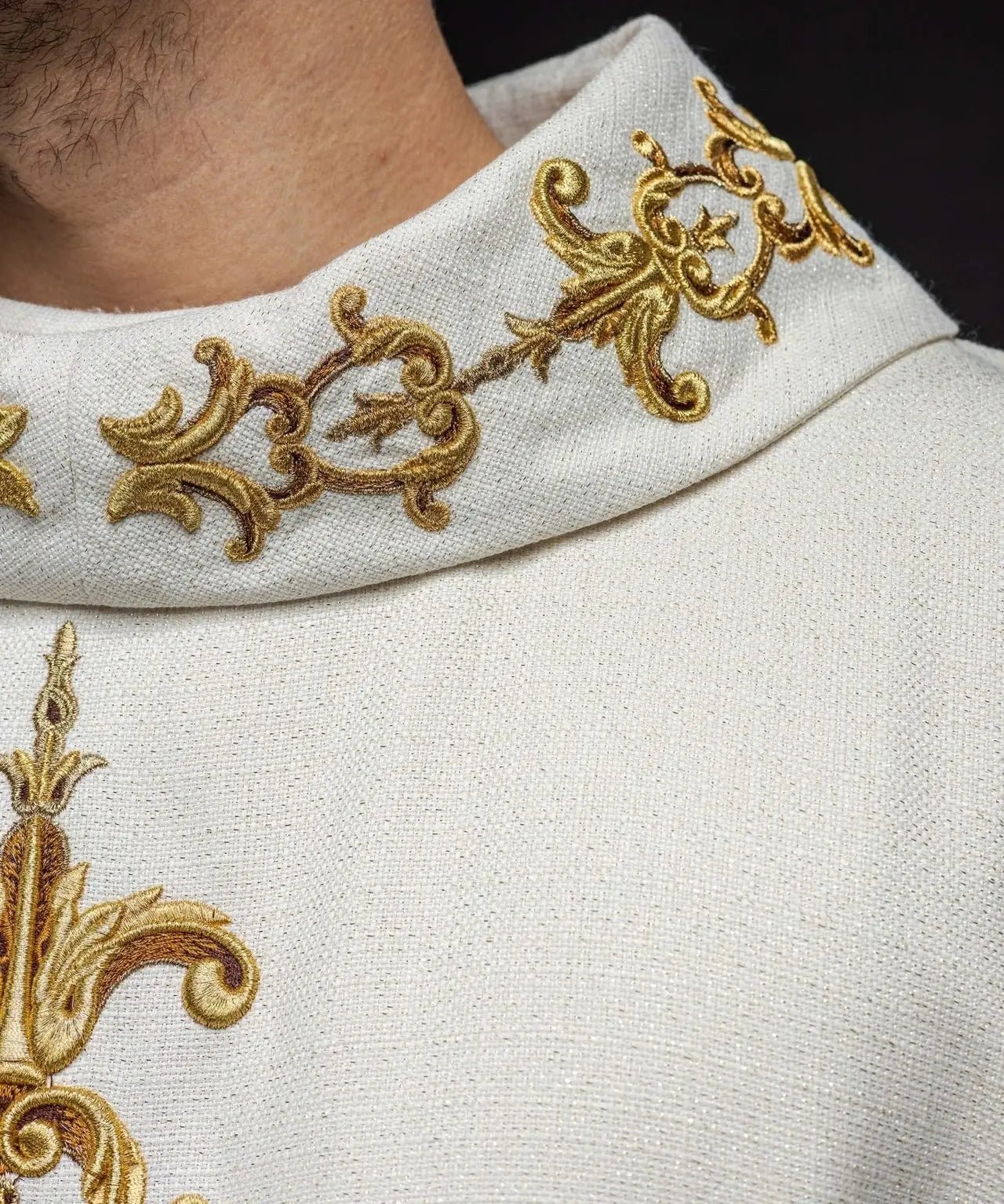 Chasuble richly embroidered with stones