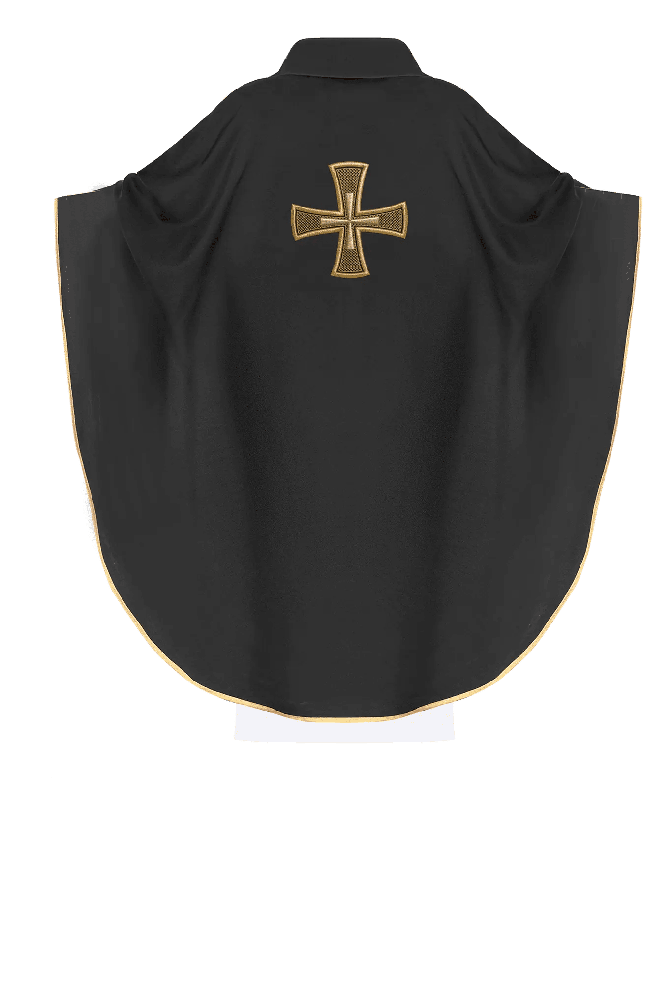 IHS embroidered chasuble Black