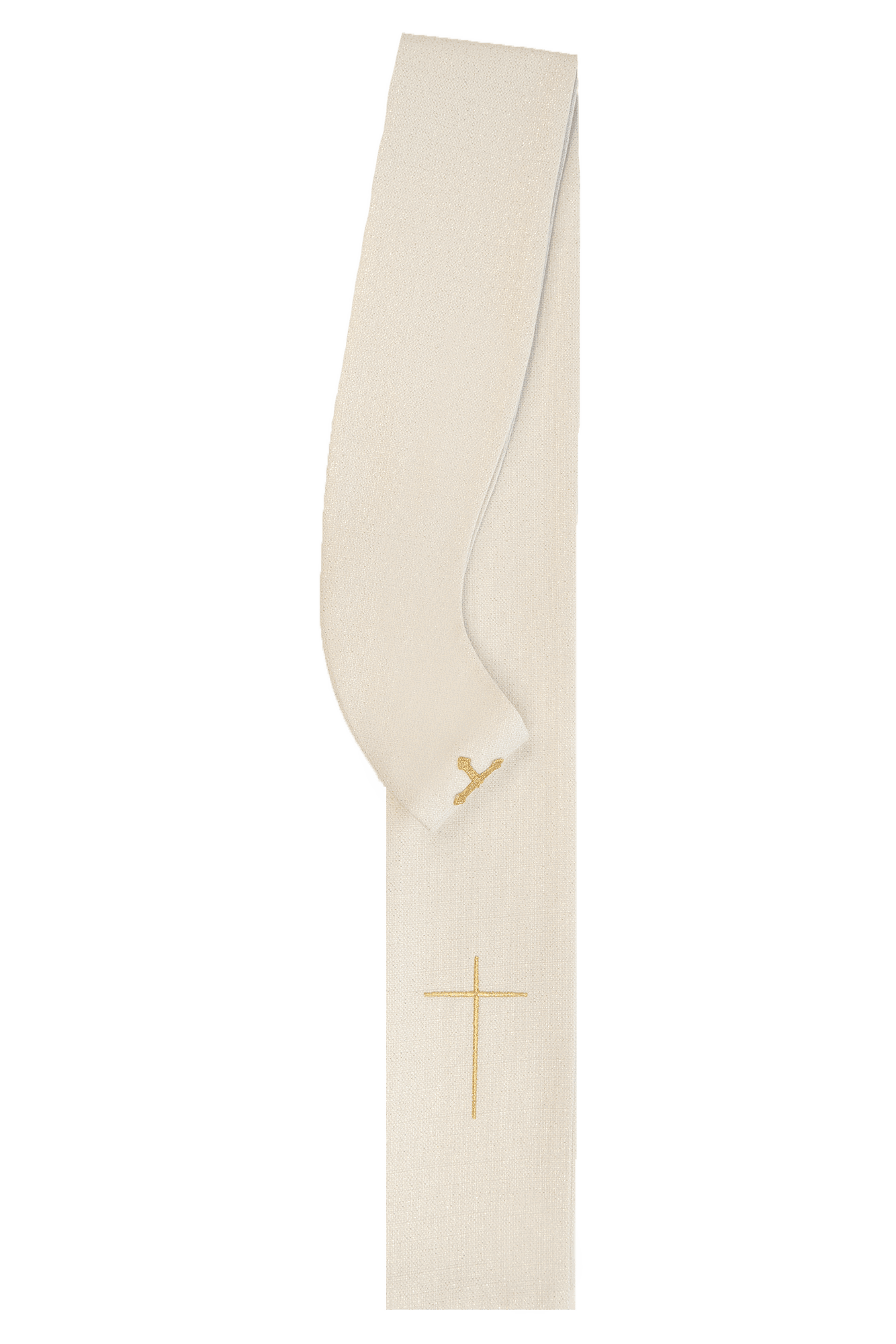 Embroidered cross ecru chasuble