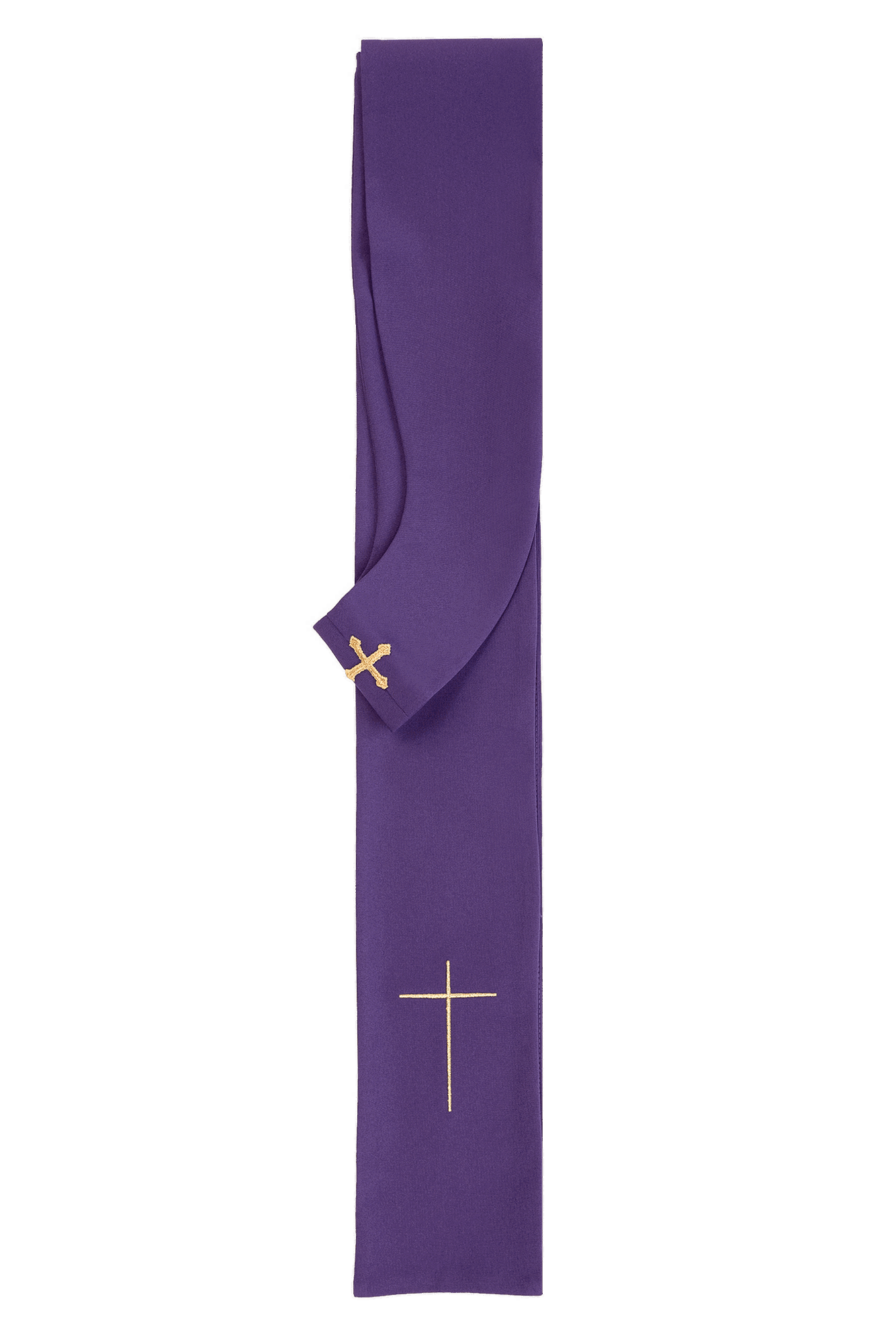 Embroidered chasuble with IHS symbol grapes Purple