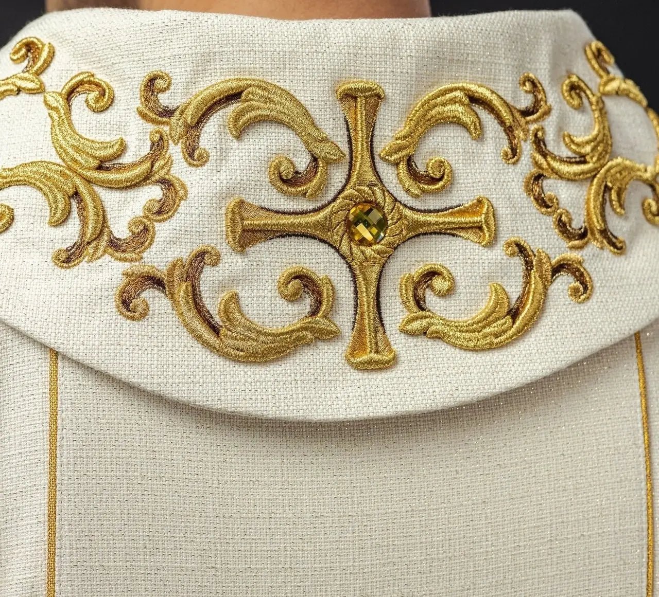 Embroidered chasuble with the image of Saint Anthony