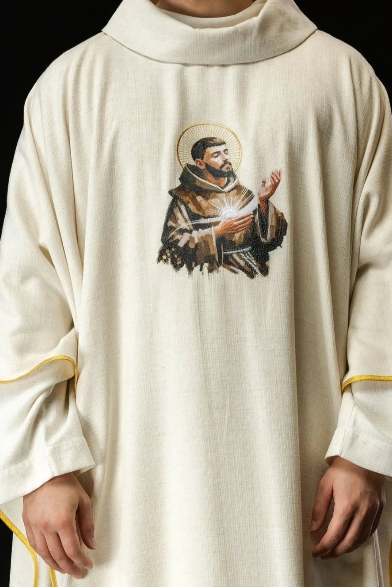 Chasuble Embroidered with the Image of Saint Francis