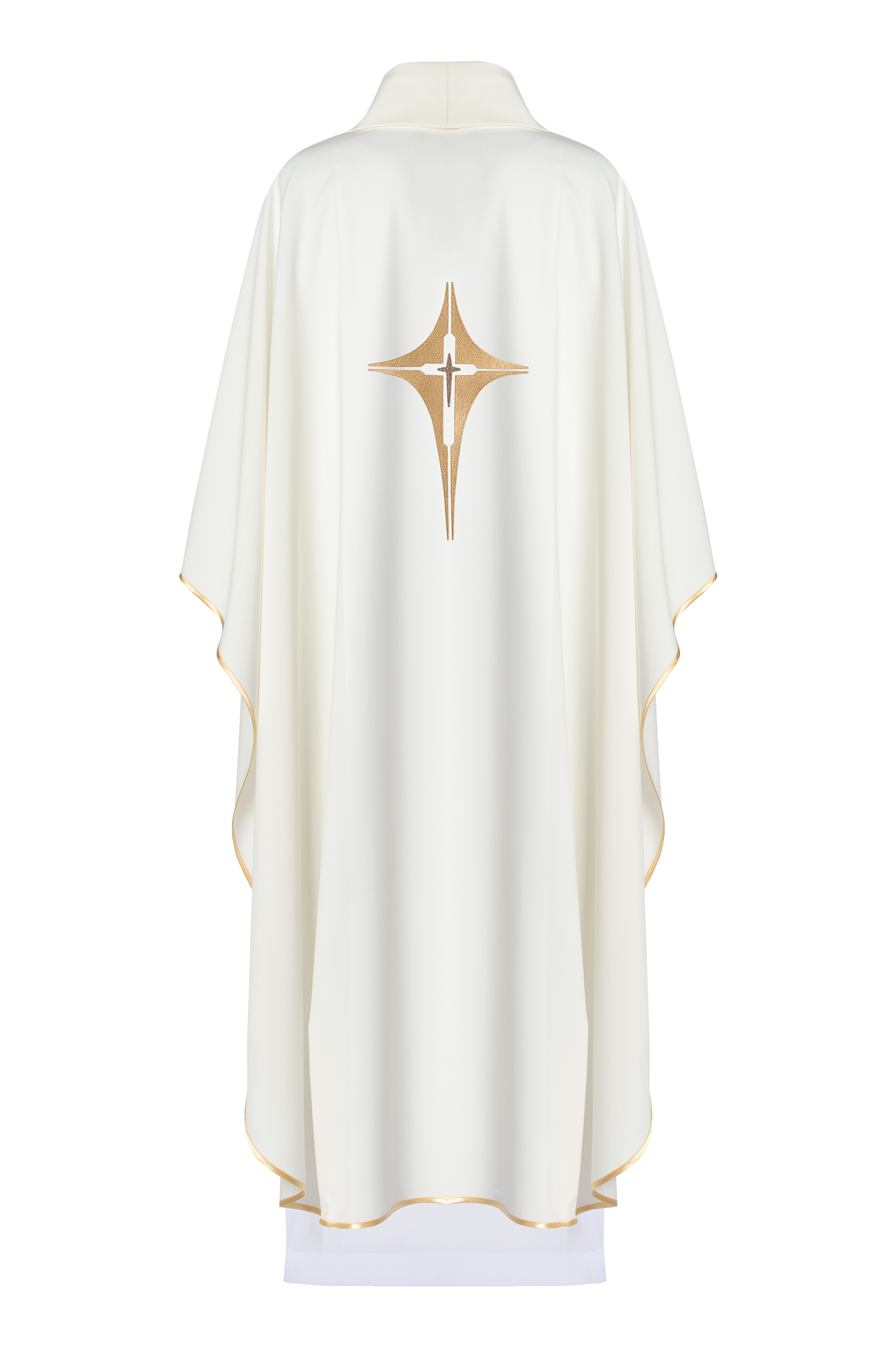 Embroidered chasuble with cross design