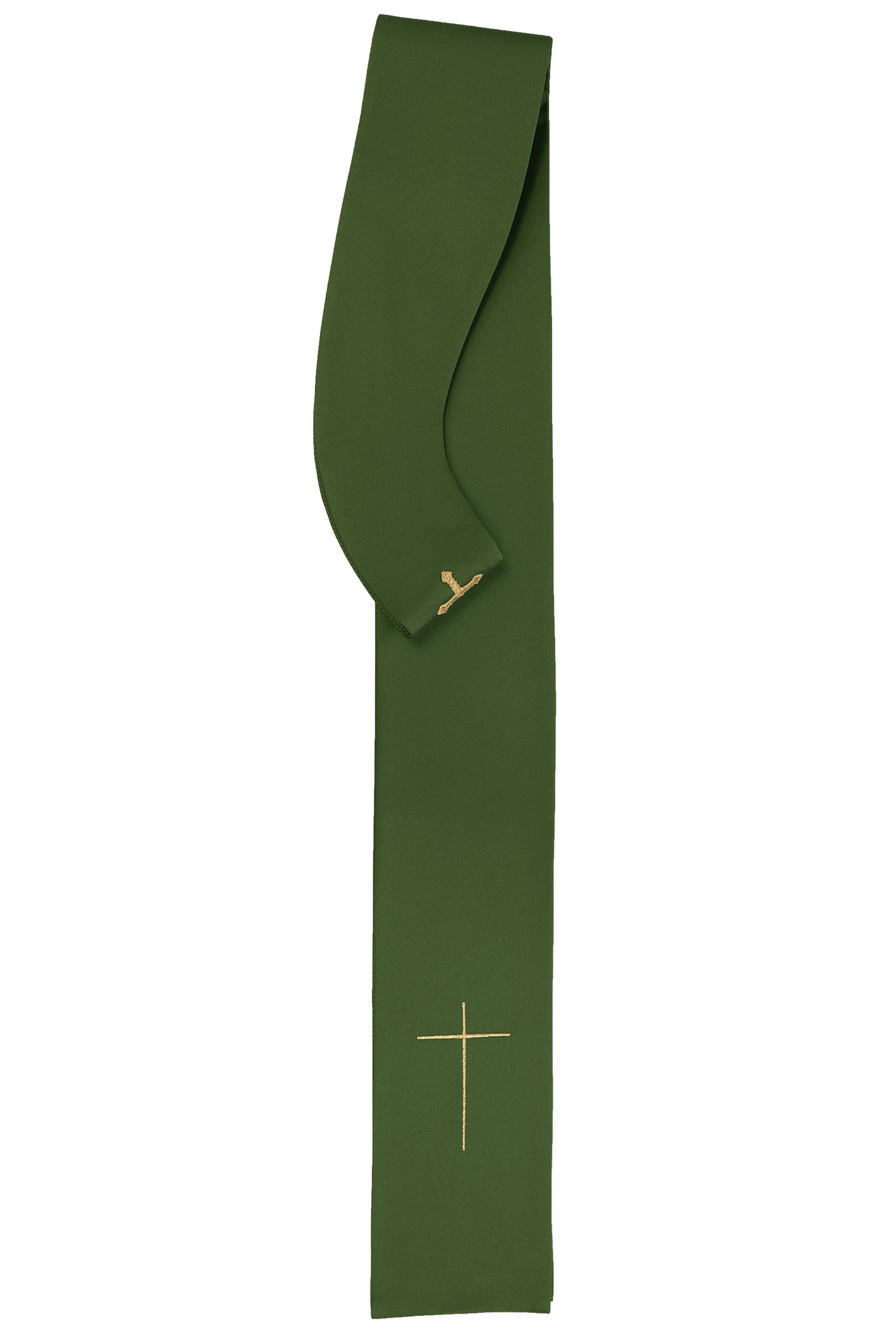 Embroidered chasuble Green with Cross motif