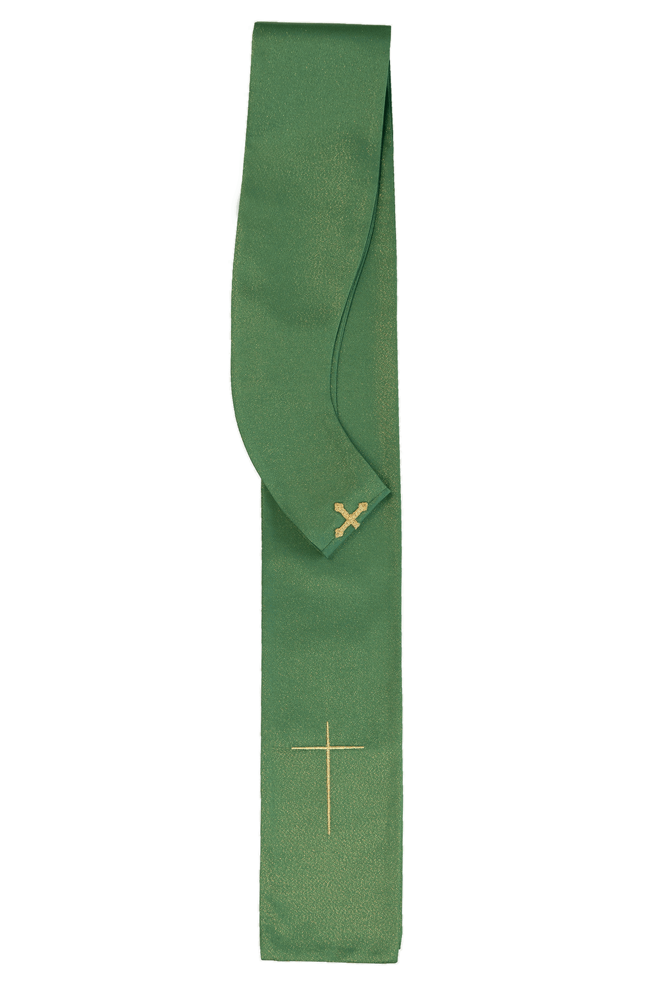 Embroidered chasuble Golden Crosses Green