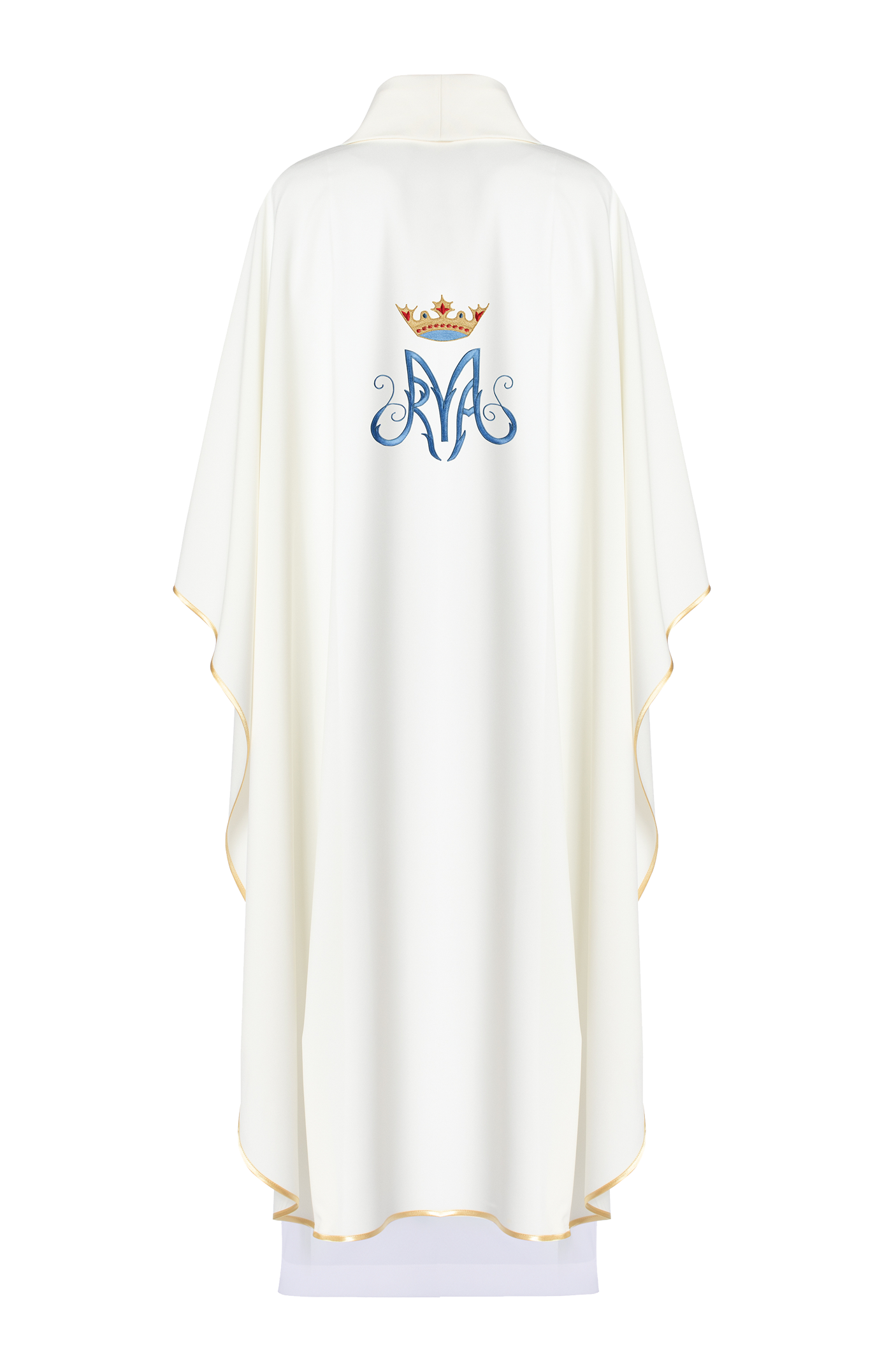 Marian liturgical chasuble in ecru