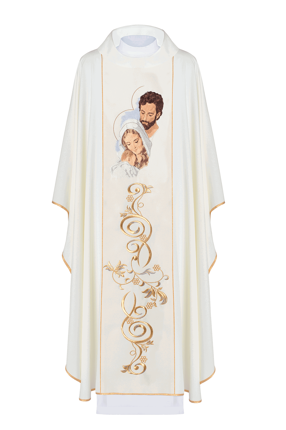 Christmas chasuble with the image of the Holy Family