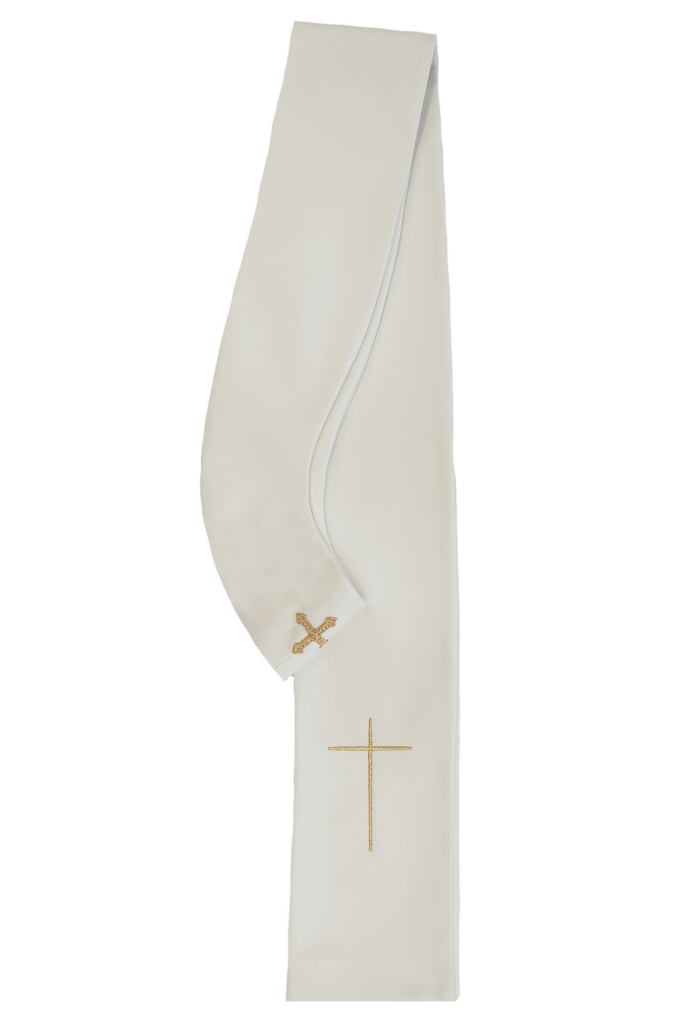 Easter chasuble sewn from natural fabric with an embroidered lamb