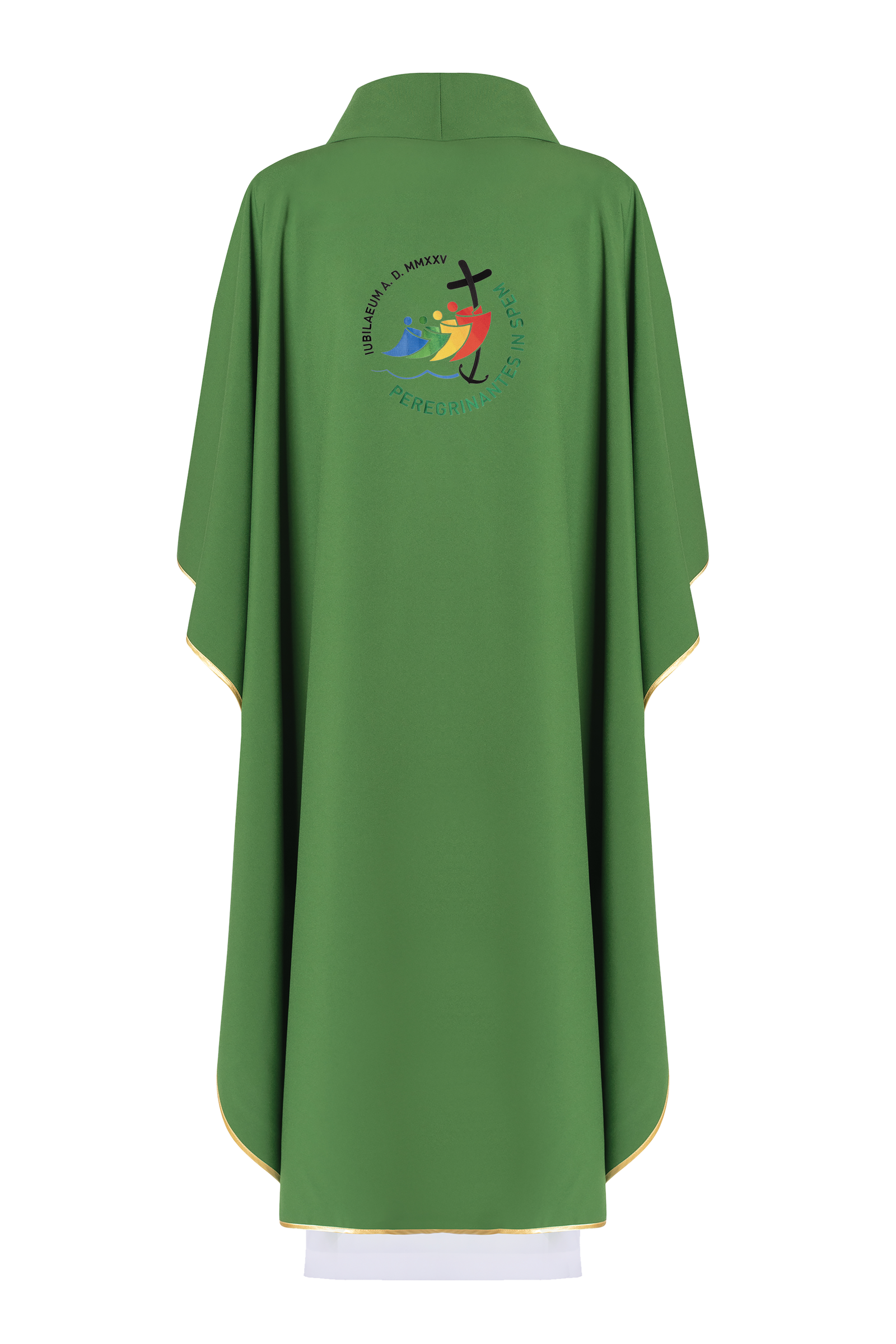 Chasuble with jubilee embroidery in green