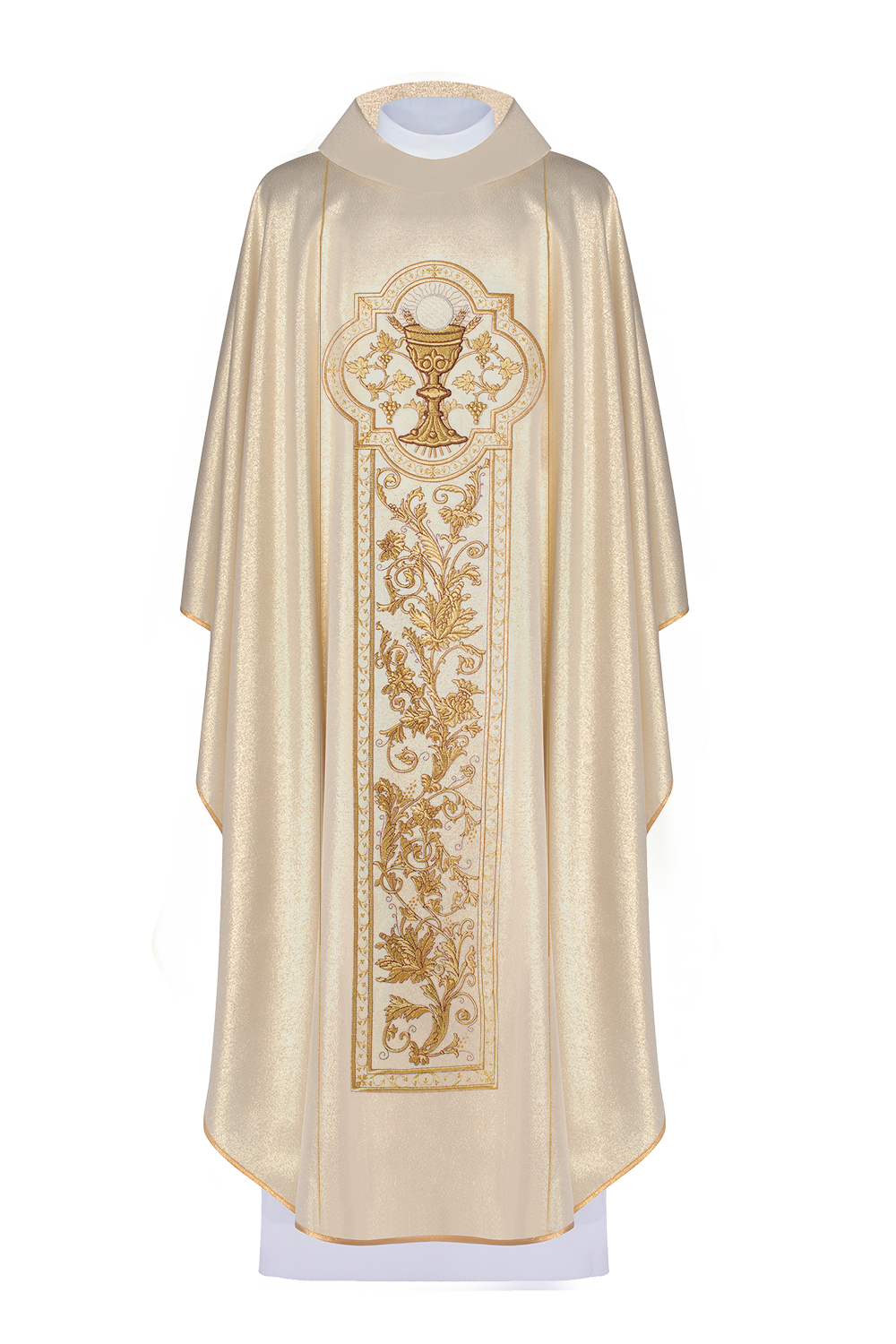 Chasuble with gold embroidery of the Eucharistic chalice