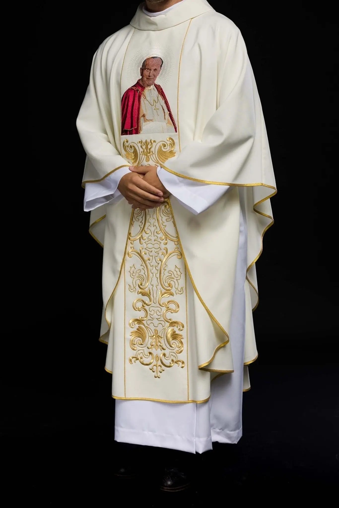 Chasuble with an image of Pope John Paul II