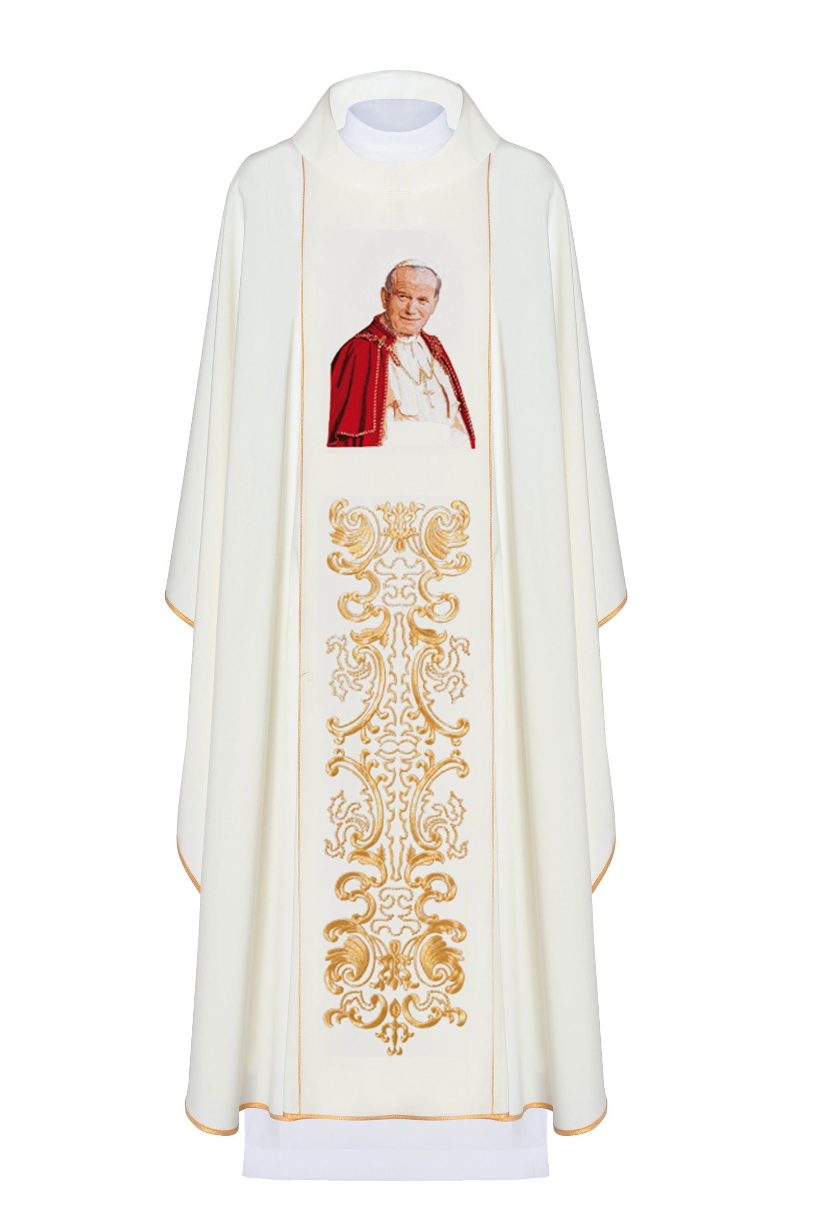 Chasuble with an image of Pope John Paul II