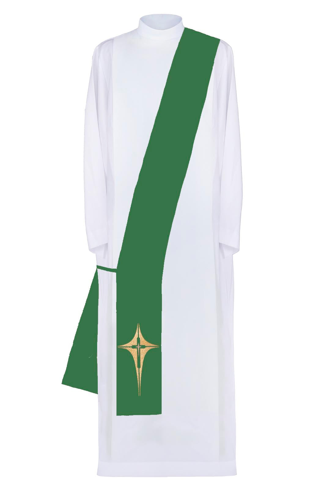 Diaconate stole embroidered Cross