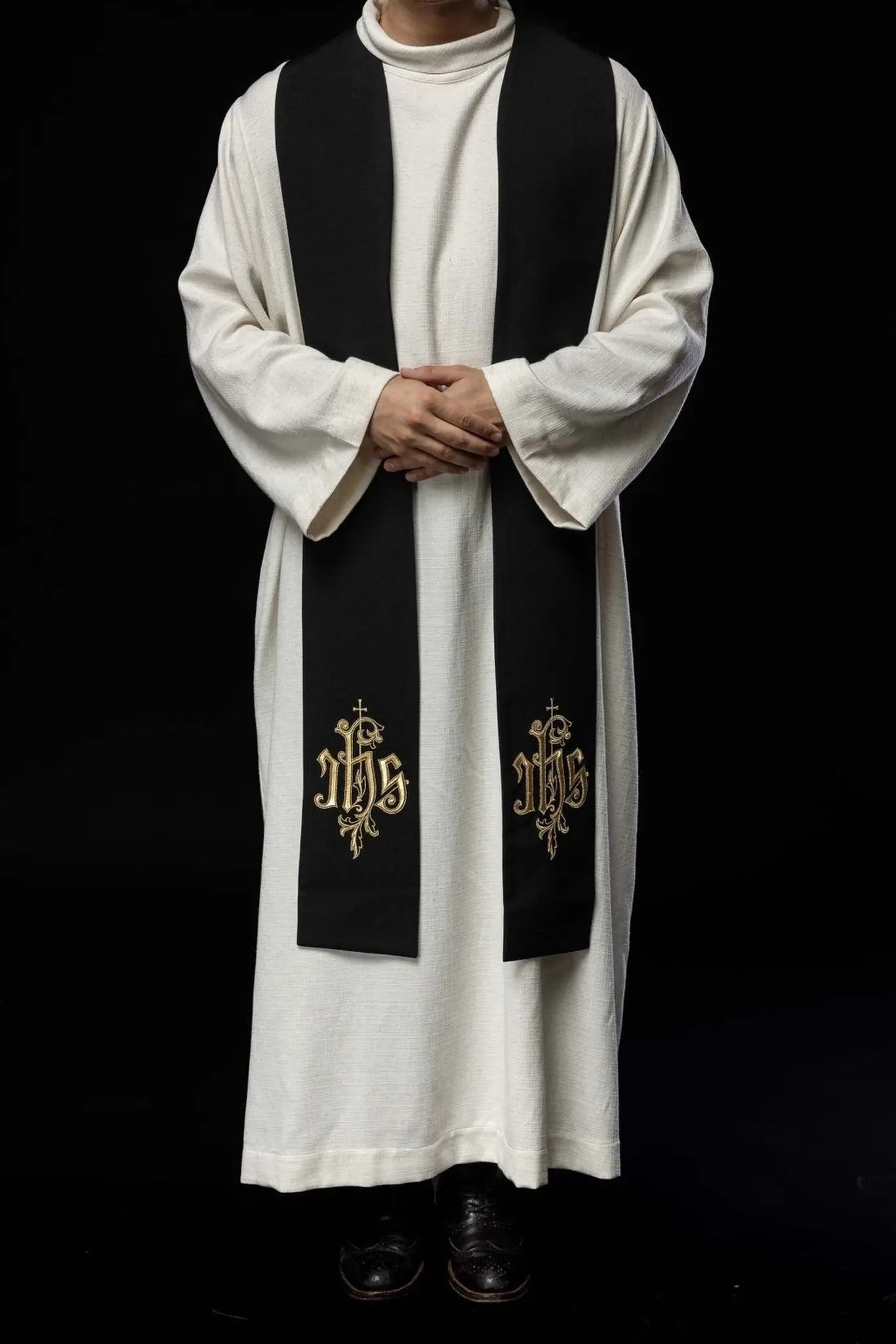 IHS embroidered stole