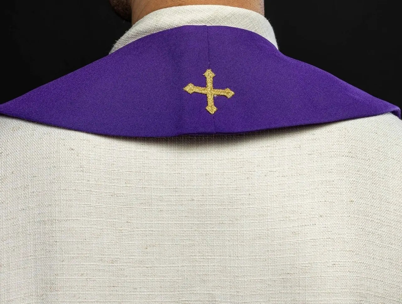IHS embroidered stole