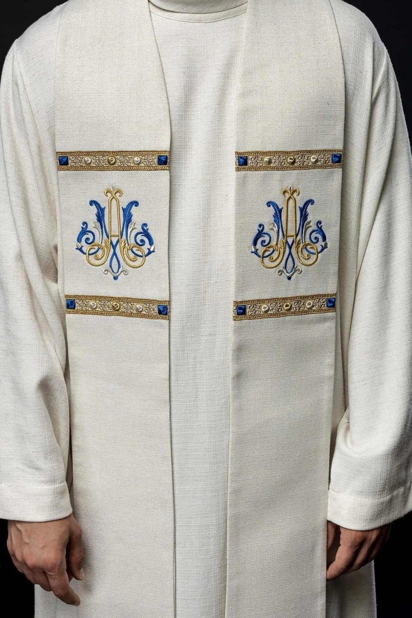 Embroidered Marian Stole