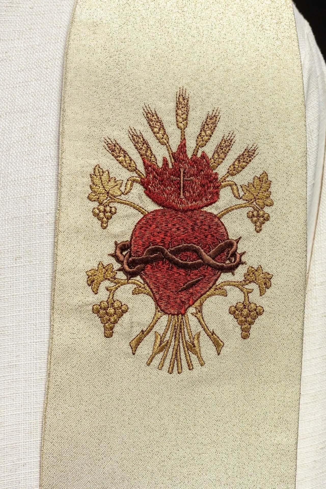 Golden embroidered priest's stole