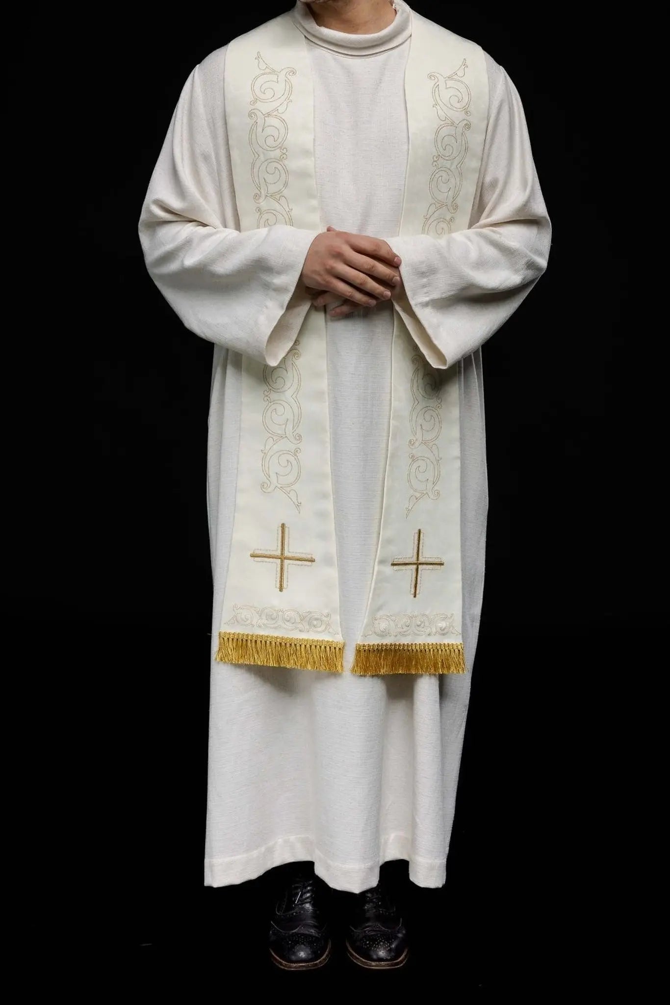Roman Stole with Cross Embroidery