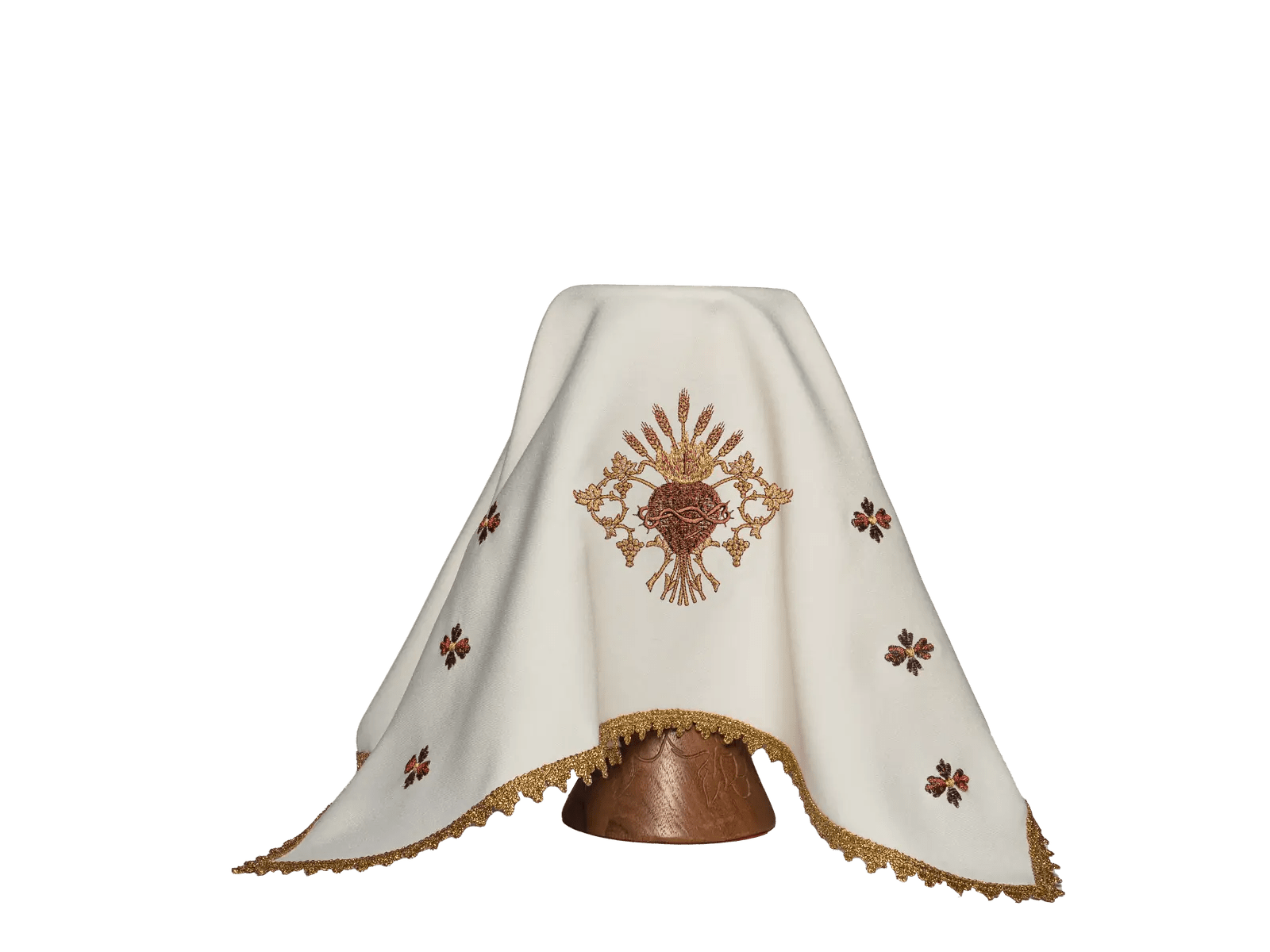 Veil for the chalice with the symbol of the Heart of Jesus