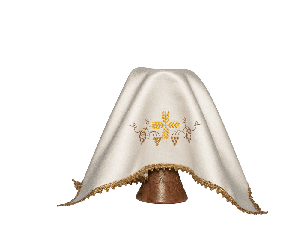 Welon na kielich z złotym wykończeniem