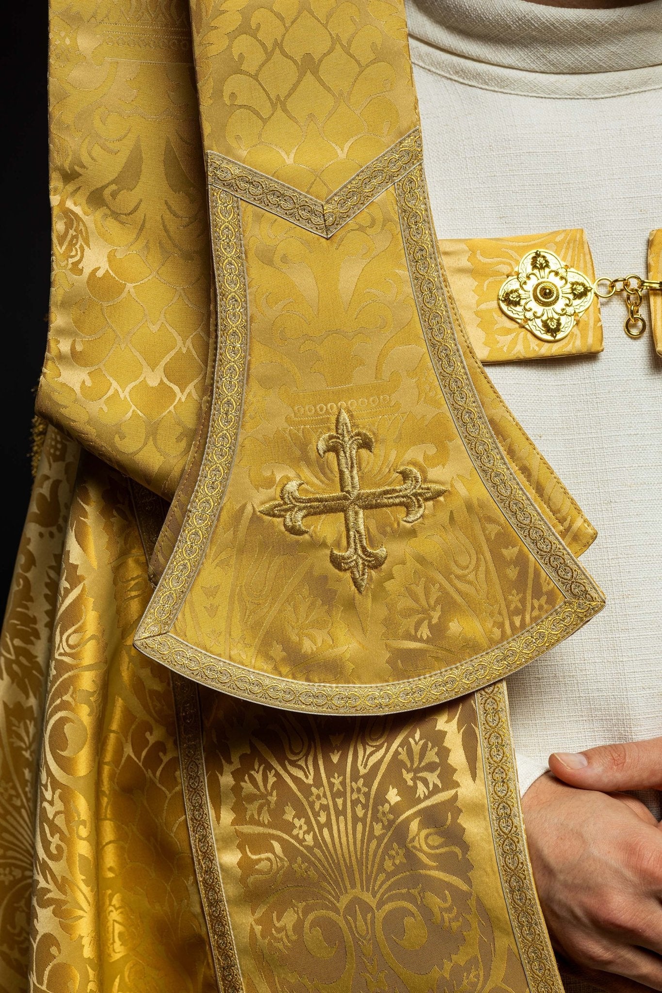 Żakardowa kapa rzymska gładka
