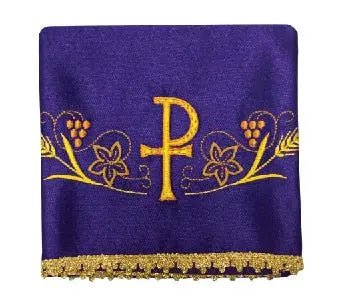 Set of colourful veils for chalice with PAX motif