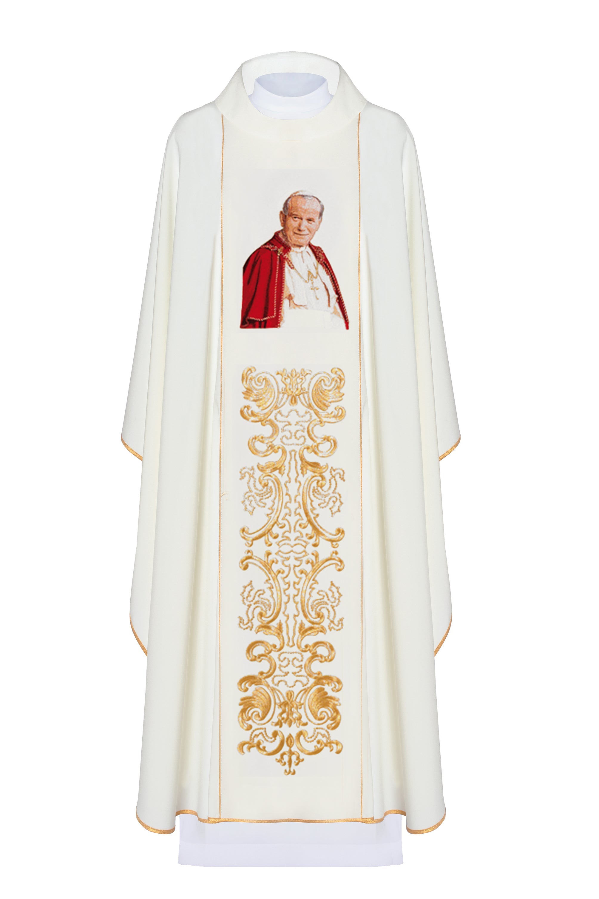 Chasuble with an image of Pope John Paul II
