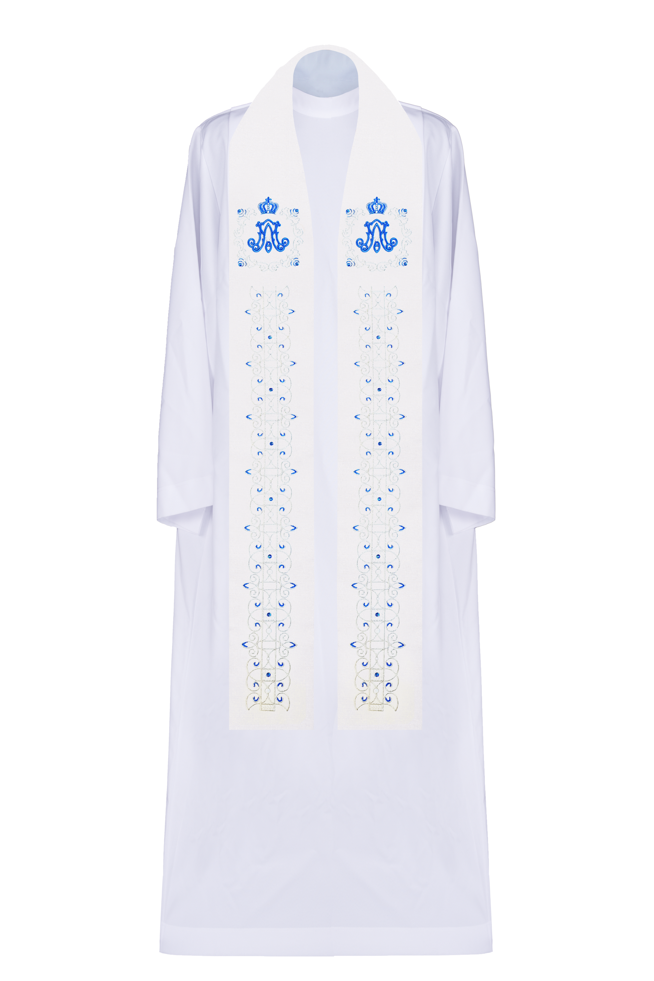 Embroidered Marian stole