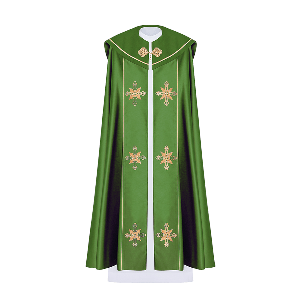 Kapa eucharystyczna monogram IHS Zielona