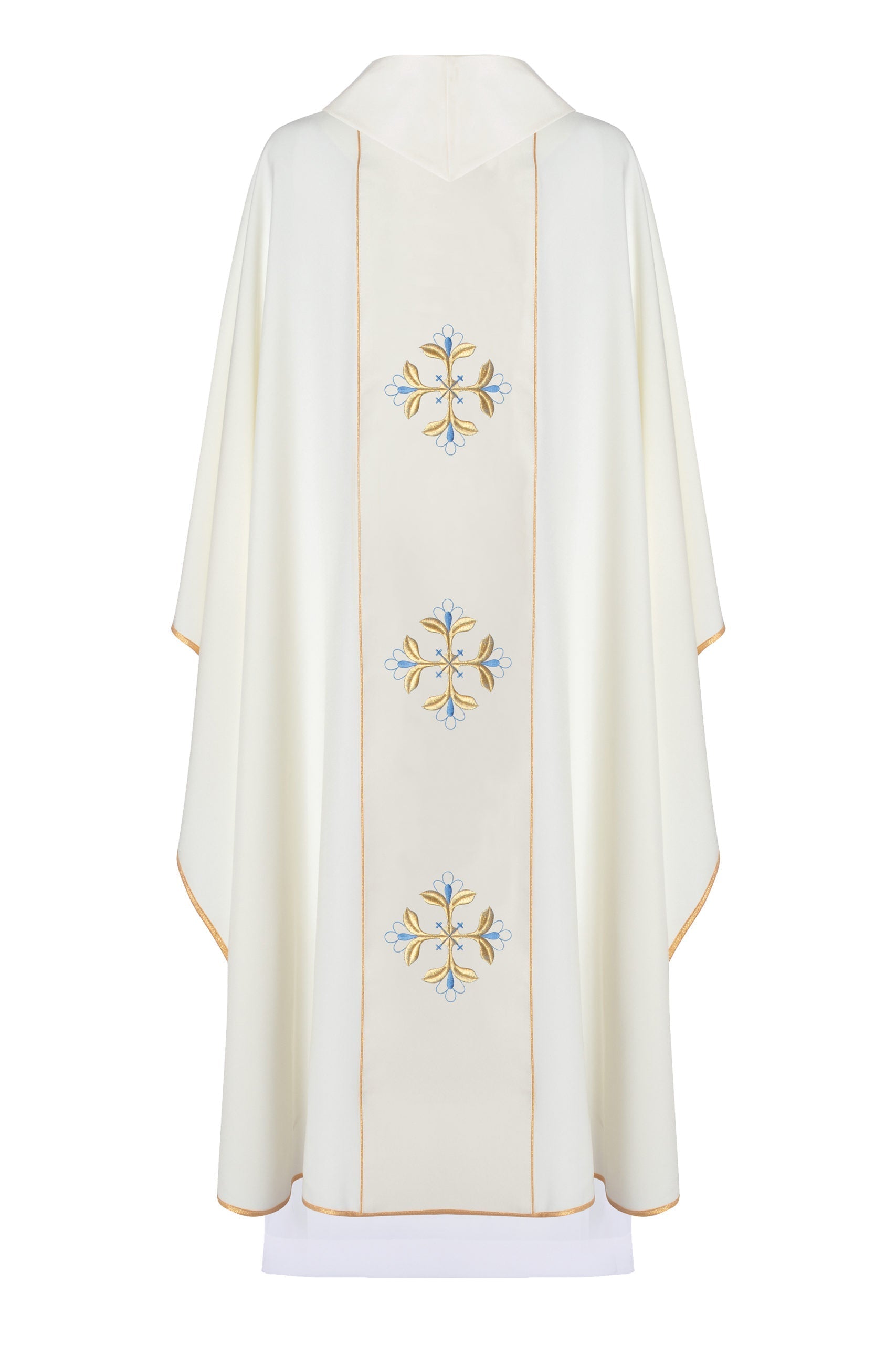 Ornat liturgiczny Maryjny z pasem KOR/128 ECRU