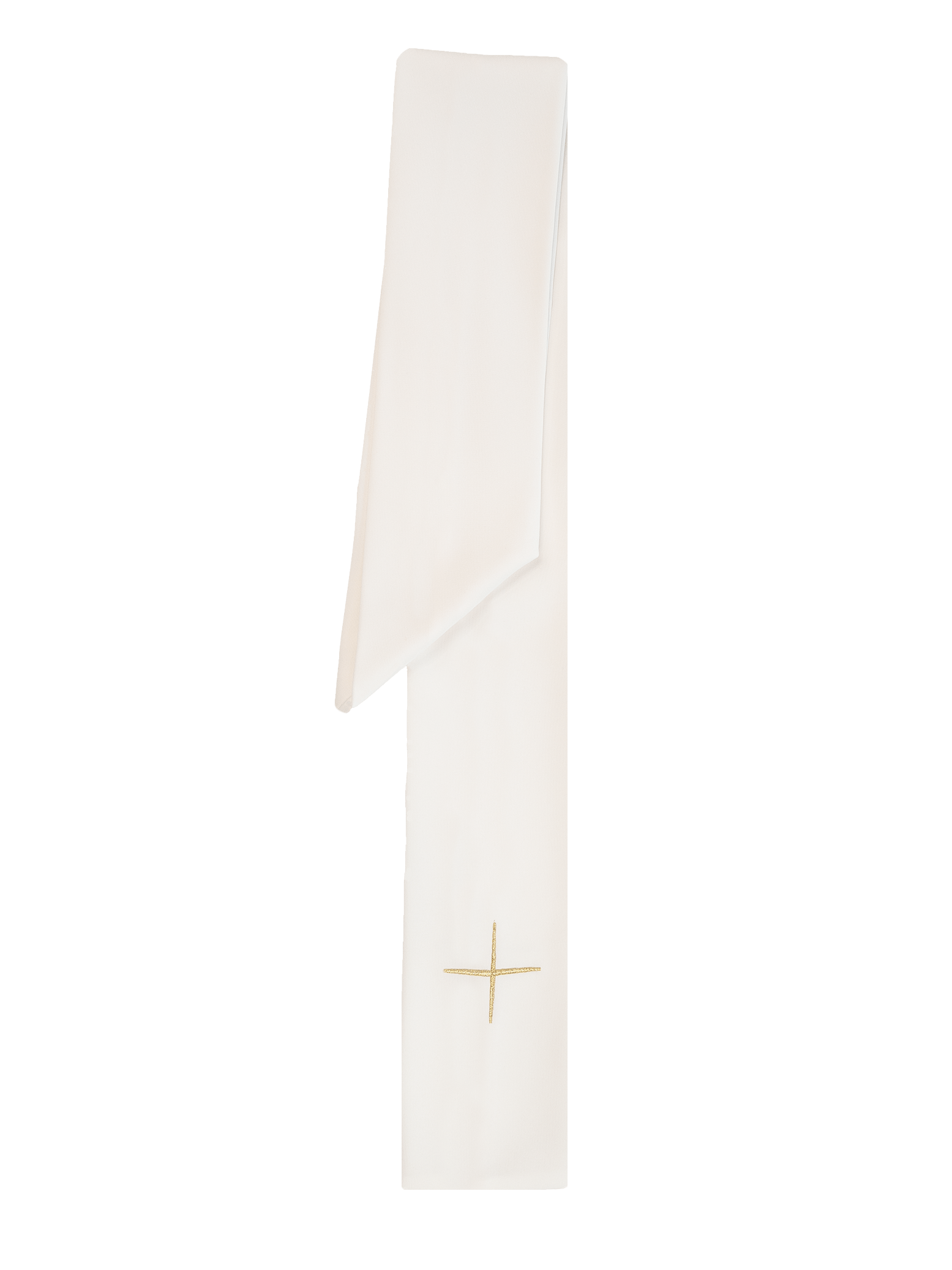 Ornat haftowany z symbolem krzyża KOR/002 Ecru - ORNATY.PL